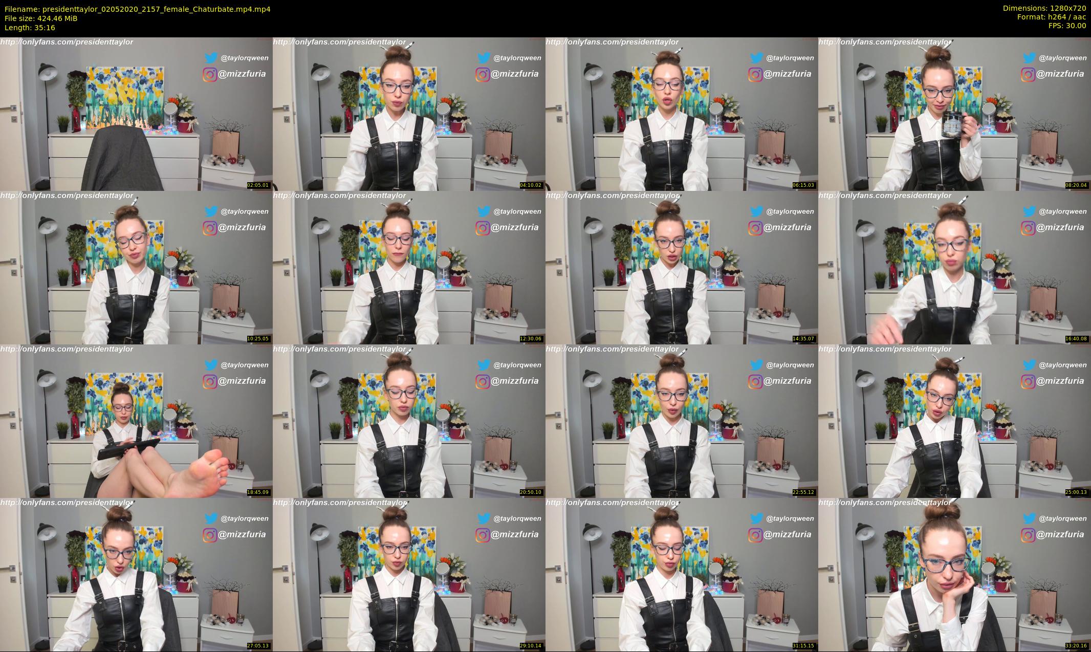 presidenttaylor — 36 minute Chaturbate female cam show recording, 720p, May 2, 2020