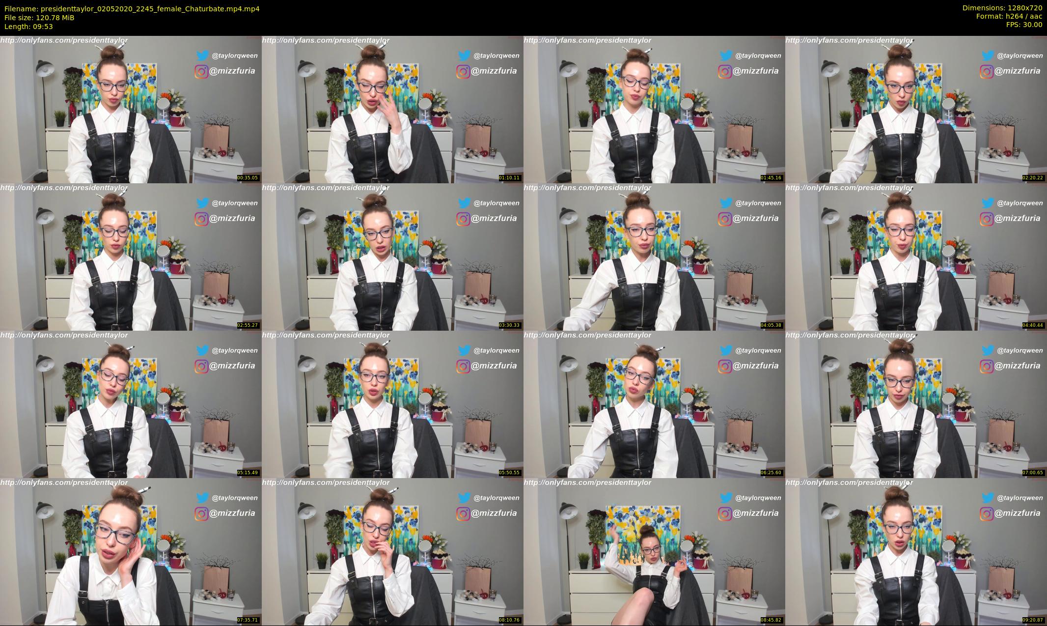 presidenttaylor — 10 minute Chaturbate female cam show recording, 720p, May 2, 2020