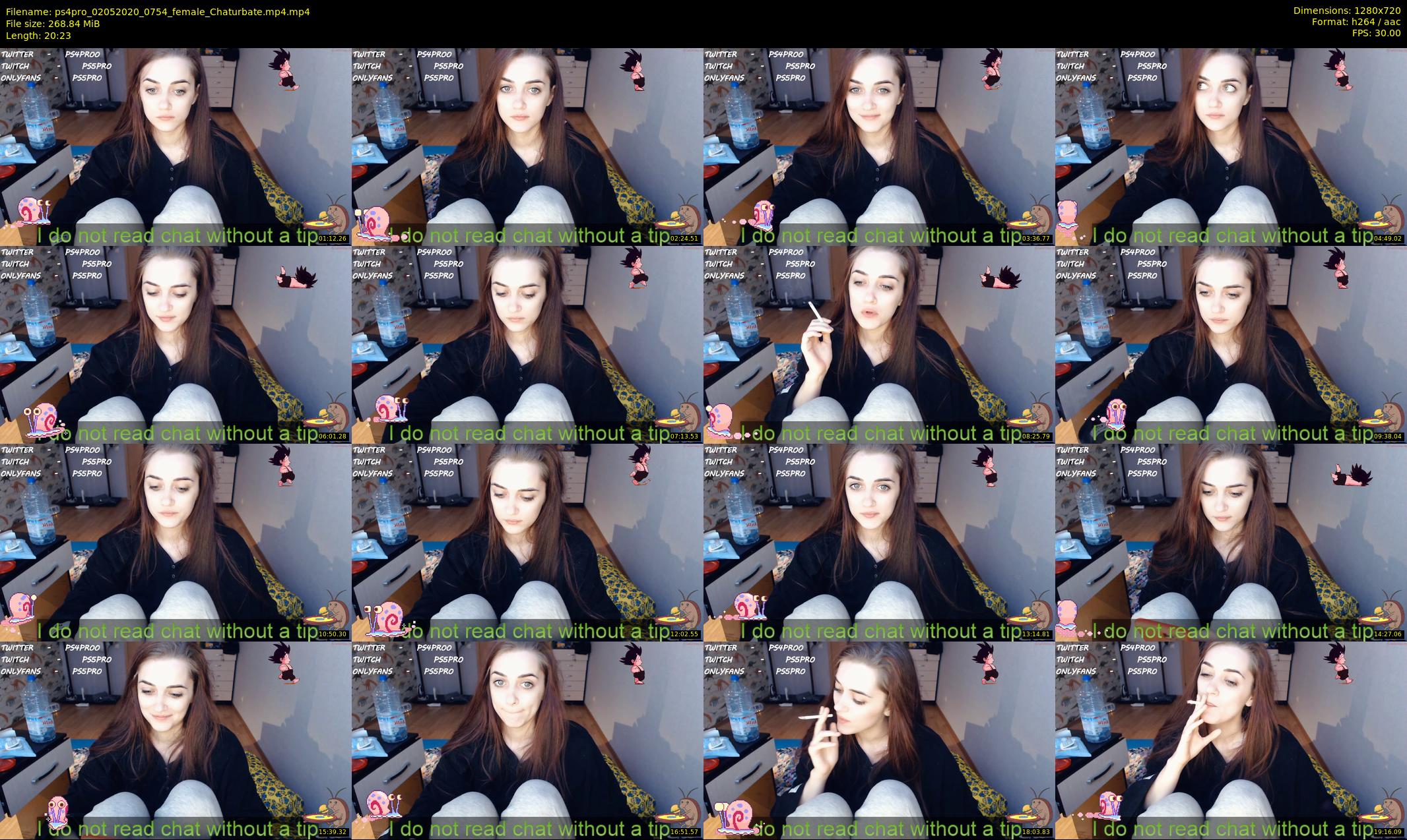 ps4pro — 21 minute Chaturbate female cam show recording, 720p, May 2, 2020