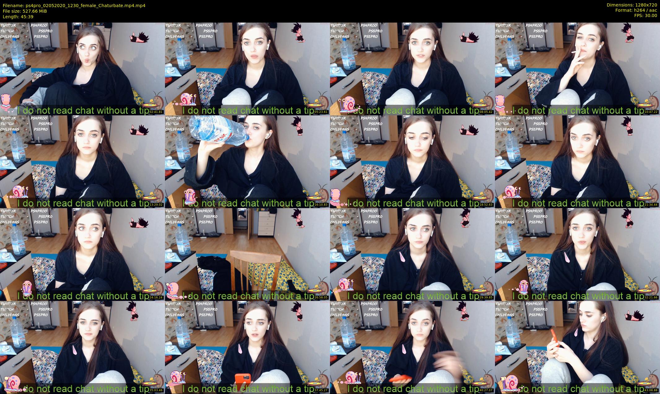 ps4pro — 46 minute Chaturbate female cam show recording, 720p, May 2, 2020