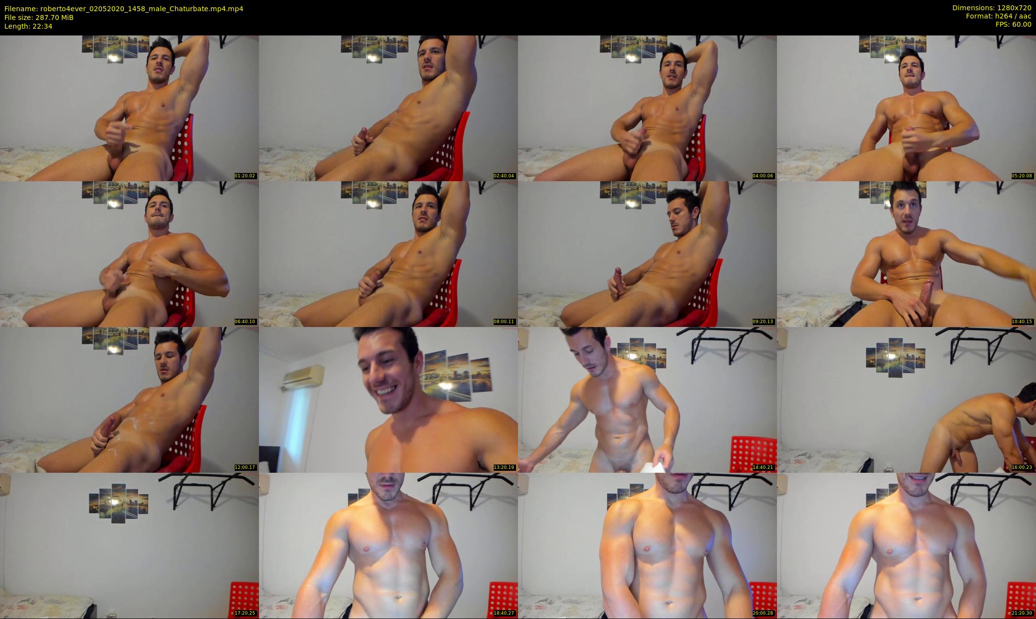 roberto4ever — 23 minute Chaturbate male cam show recording, 720p, May 2, 2020
