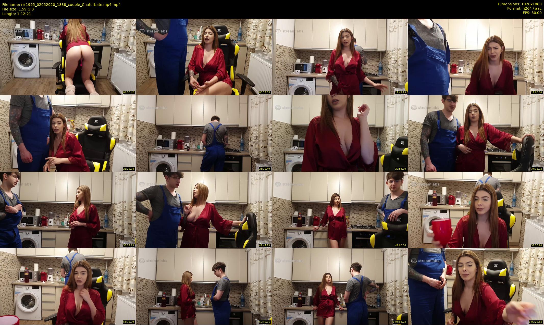 rrr1995 — 73 minute Chaturbate couple cam show recording, 1080p, May 2, 2020