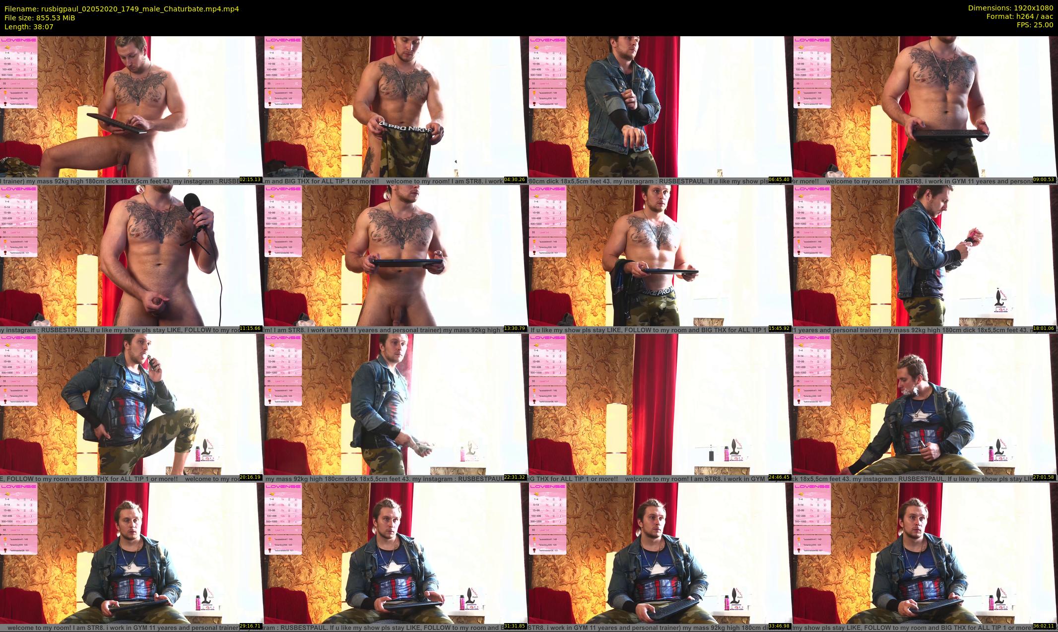 rusbigpaul — 39 minute Chaturbate male cam show recording, 1080p, May 2, 2020