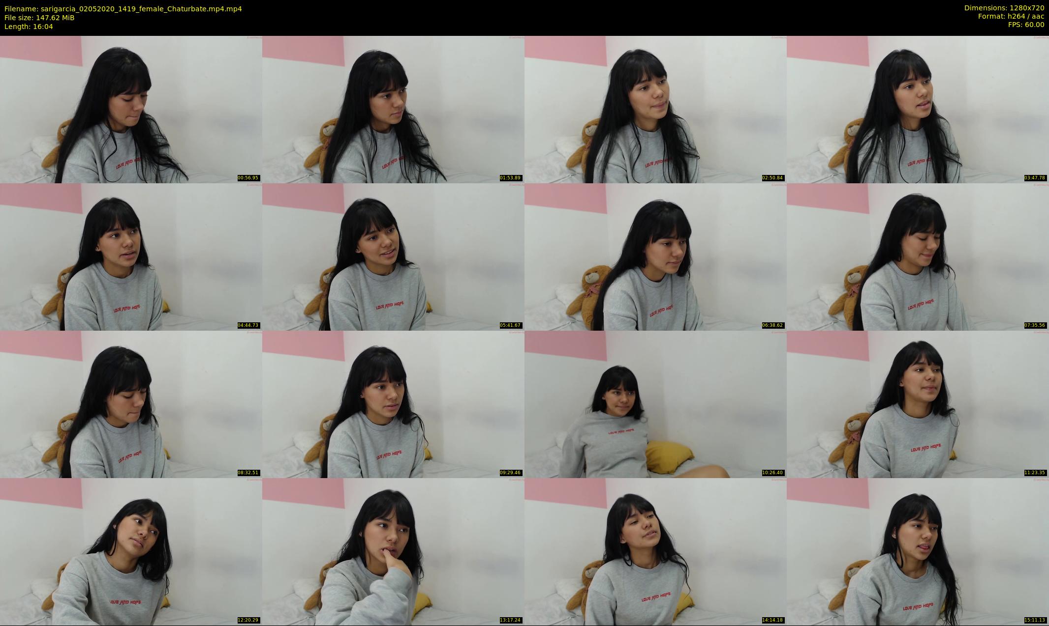 sarigarcia — 17 minute Chaturbate female cam show recording, 720p, May 2, 2020
