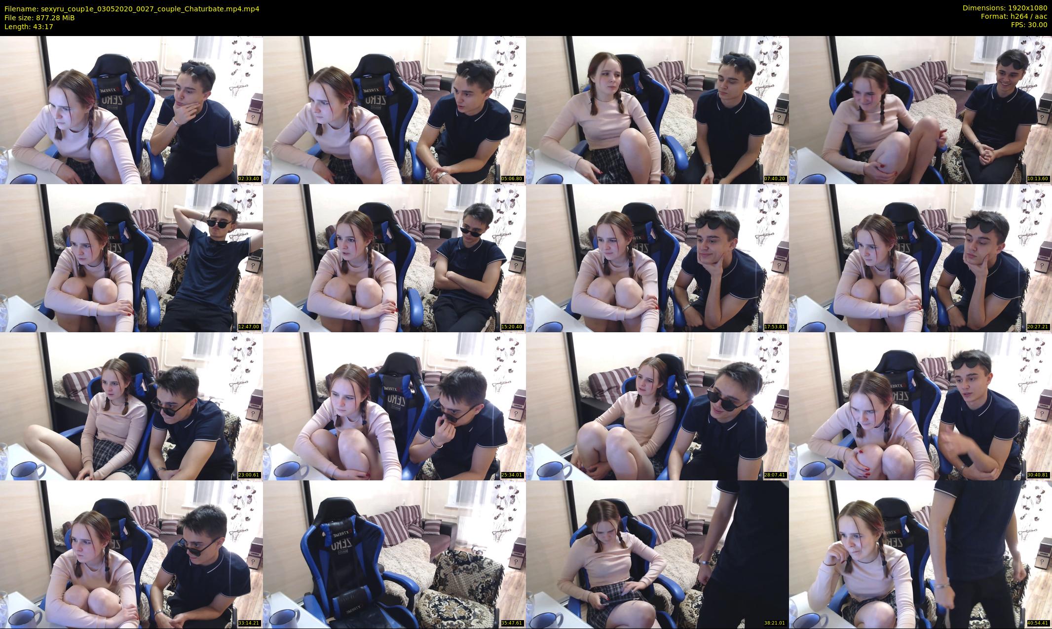 sexyru_coup1e — 44 minute Chaturbate couple cam show recording, 1080p, May 3, 2020