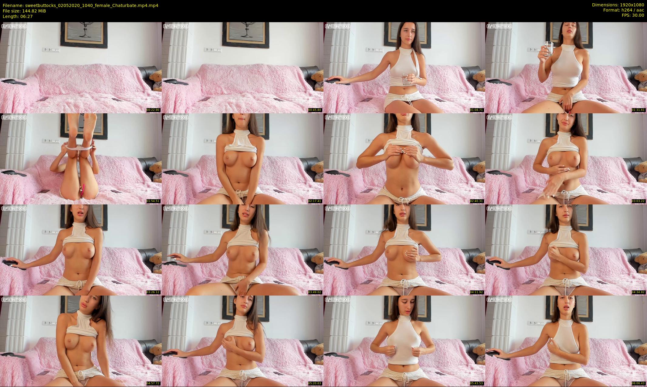 sweetbuttocks — 7 minute Chaturbate female cam show recording, 1080p, May 2, 2020