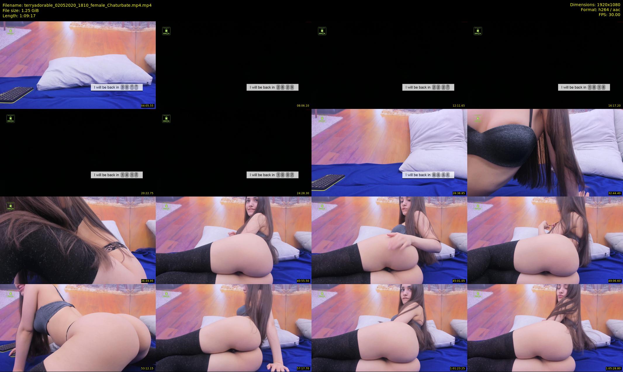 terryadorable — 70 minute Chaturbate female cam show recording, 1080p, May 2, 2020