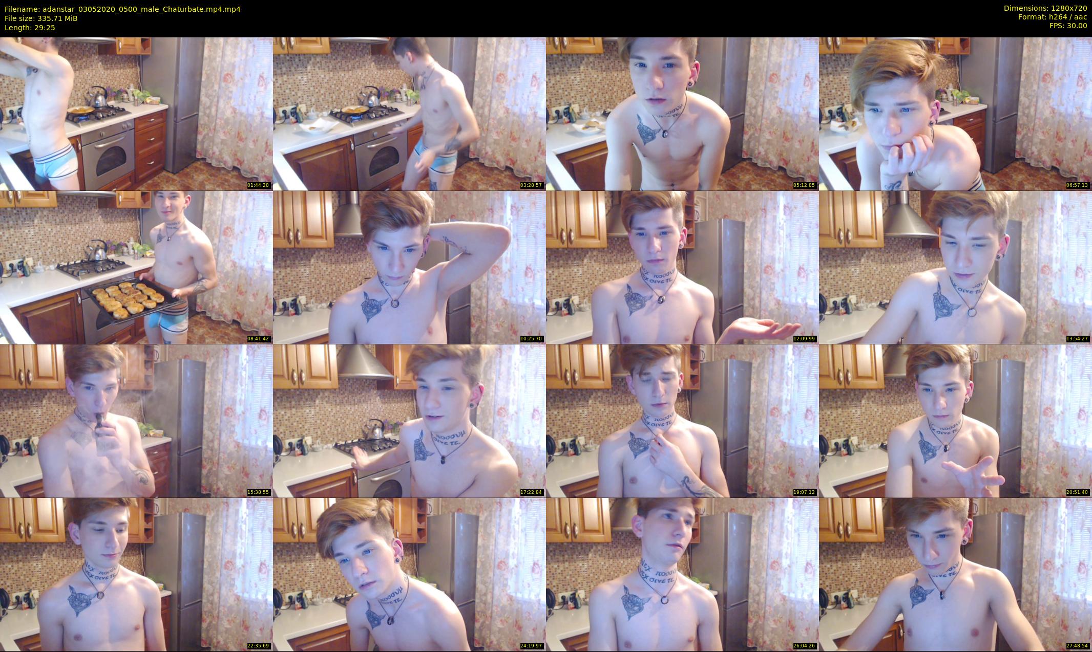 adanstar — 30 minute Chaturbate male cam show recording, 720p, May 3, 2020