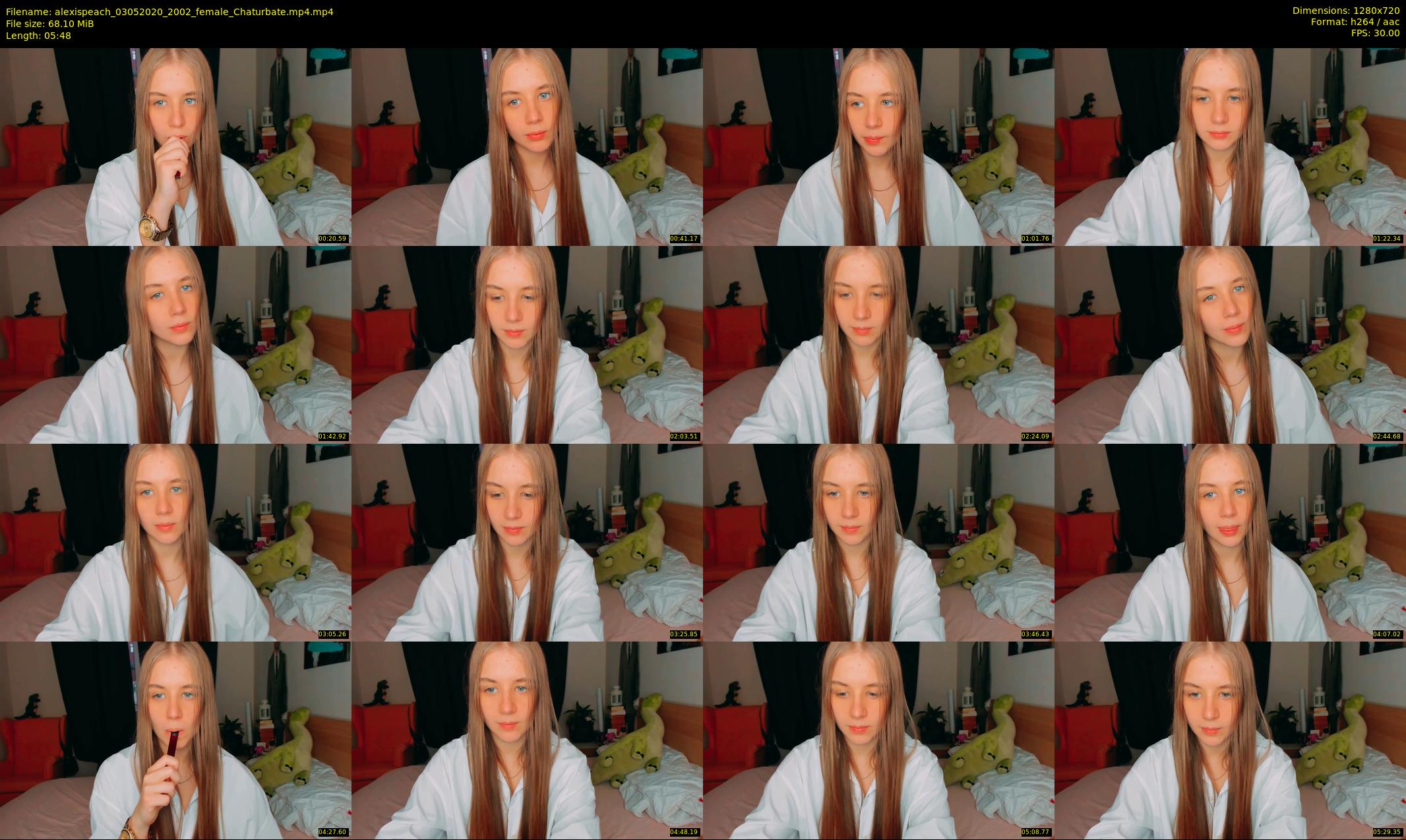 alexispeach — 6 minute Chaturbate female cam show recording, 720p, May 3, 2020