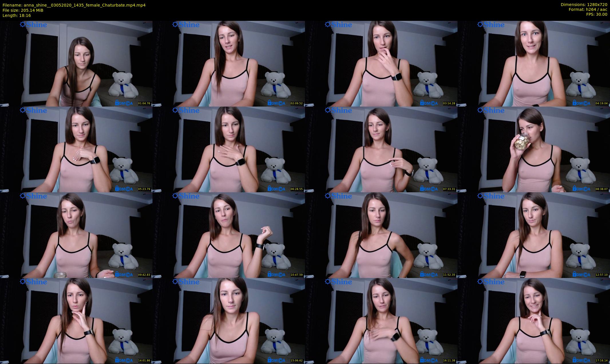 anna_shine_ — 19 minute Chaturbate female cam show recording, 720p, May 3, 2020