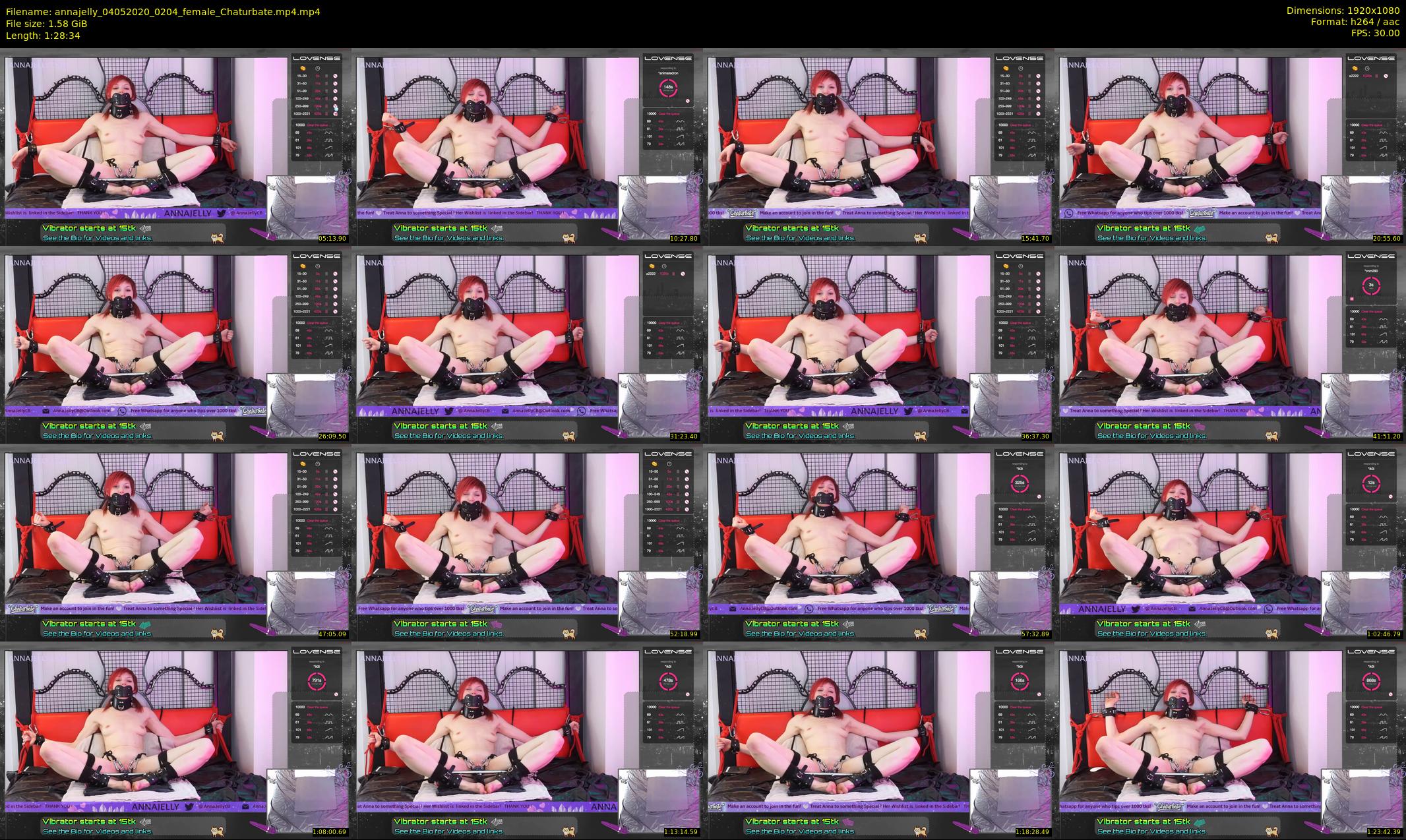 annajelly — 89 minute Chaturbate couple cam show recording, 1080p, May 4, 2020