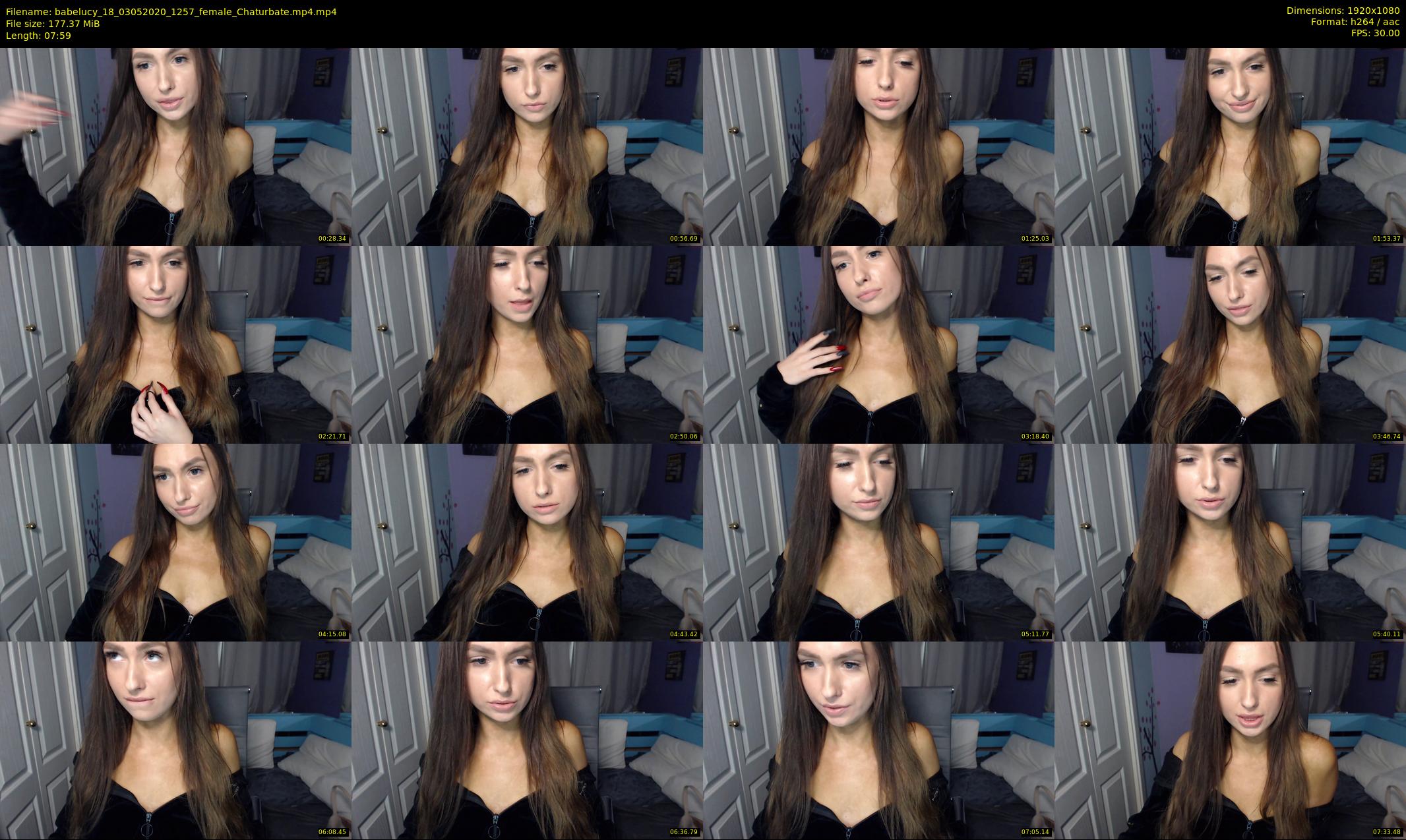 babelucy_18 — 8 minute Chaturbate female cam show recording, 1080p, May 3, 2020