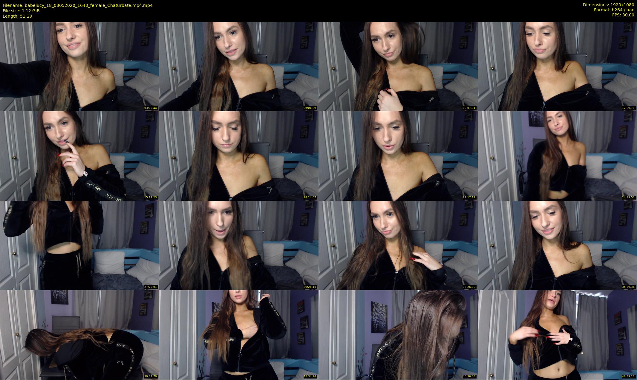 babelucy_18 — 52 minute Chaturbate female cam show recording, 1080p, May 3, 2020