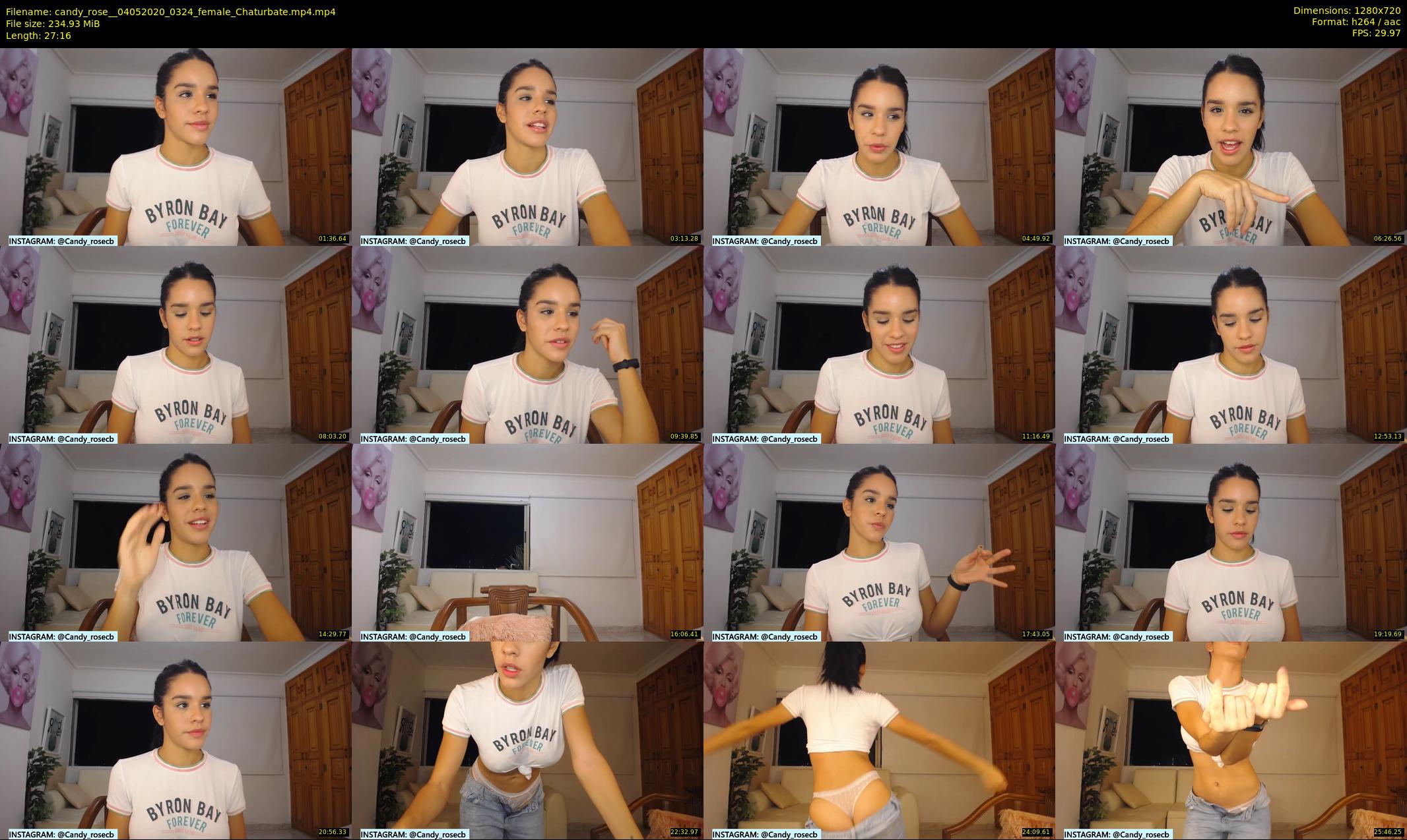 candy_rose_ — 28 minute Chaturbate female cam show recording, 720p, May 4, 2020