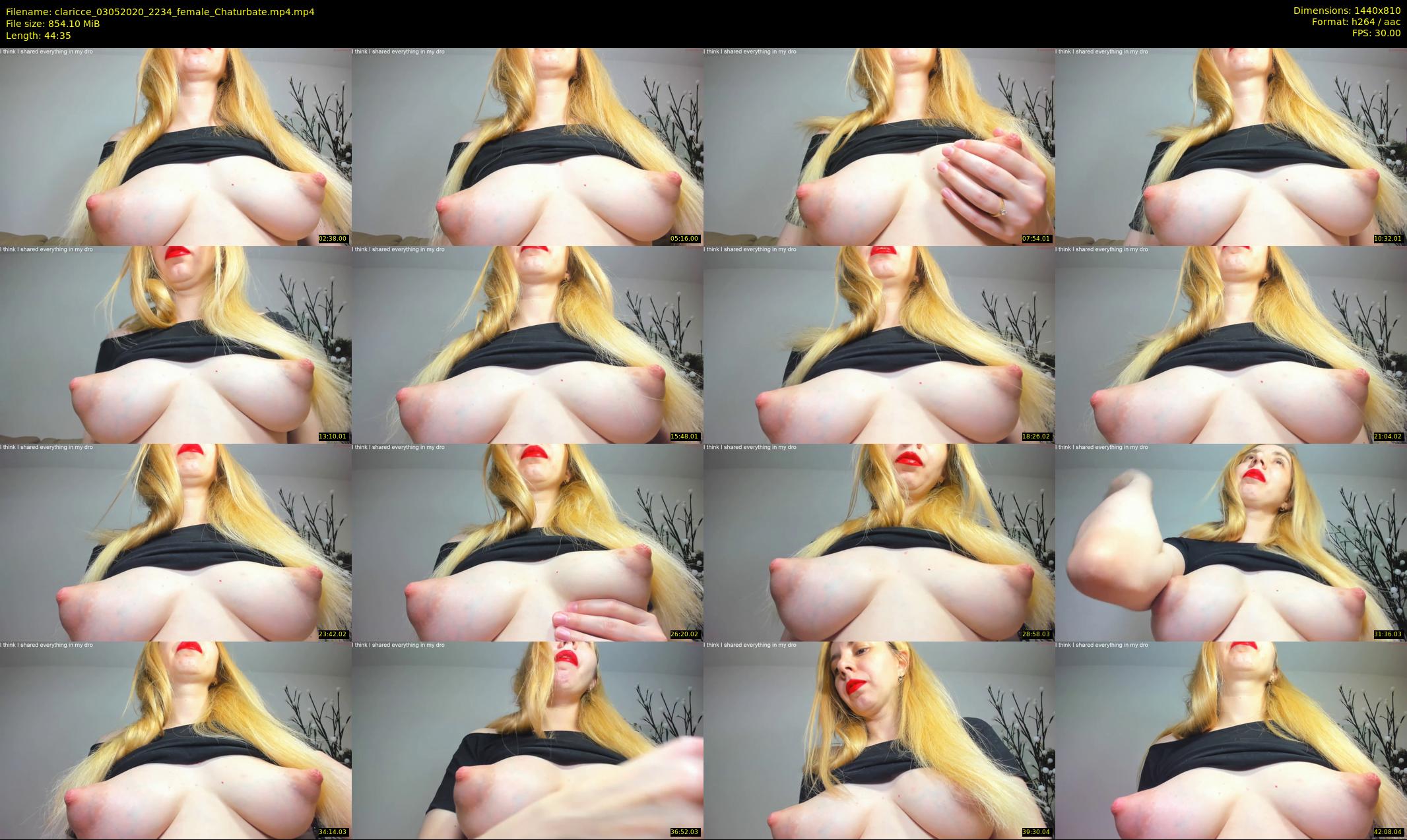 claricce — 45 minute Chaturbate female cam show recording, 720p, May 3, 2020