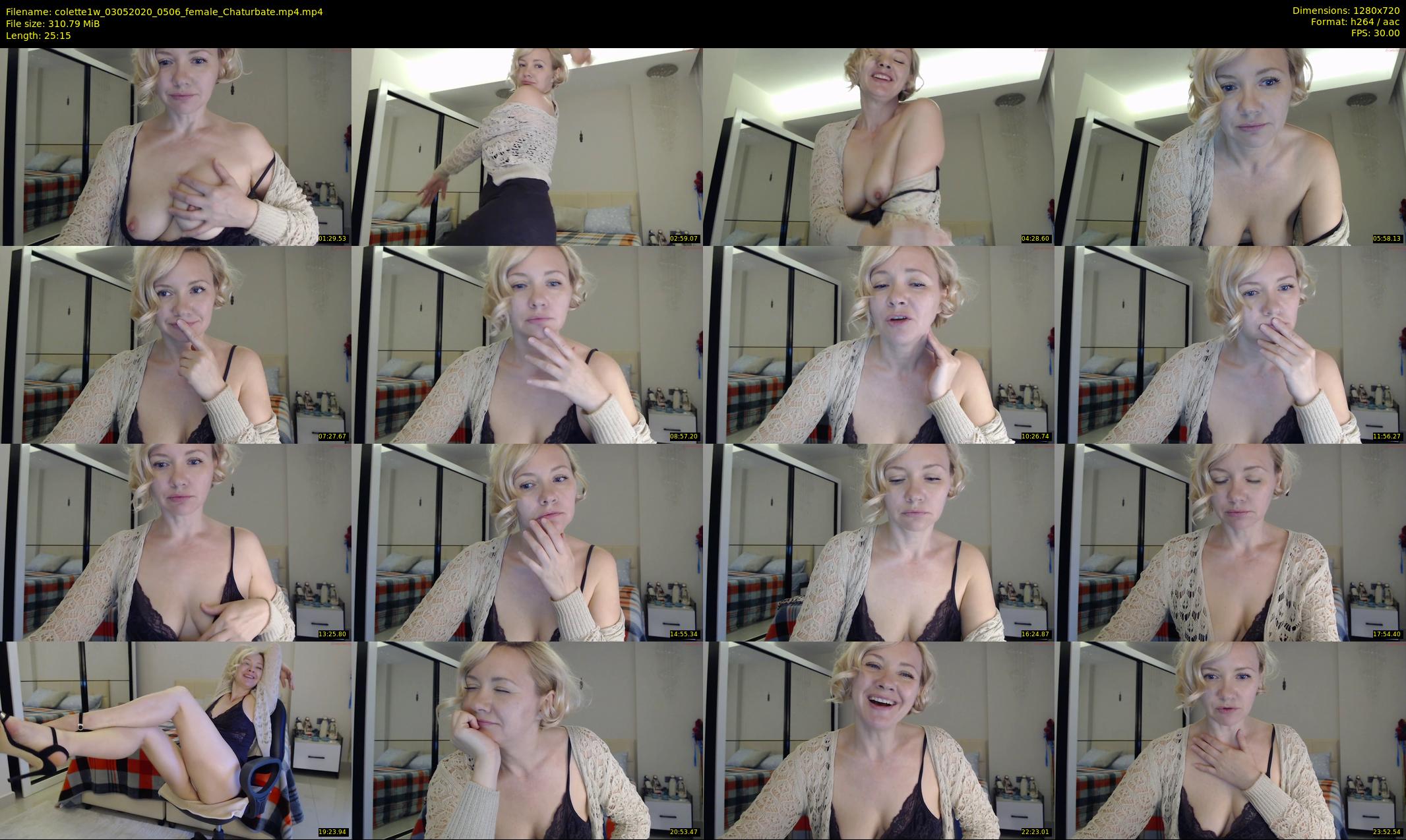 colette1w — 26 minute Chaturbate female cam show recording, 720p, May 3, 2020
