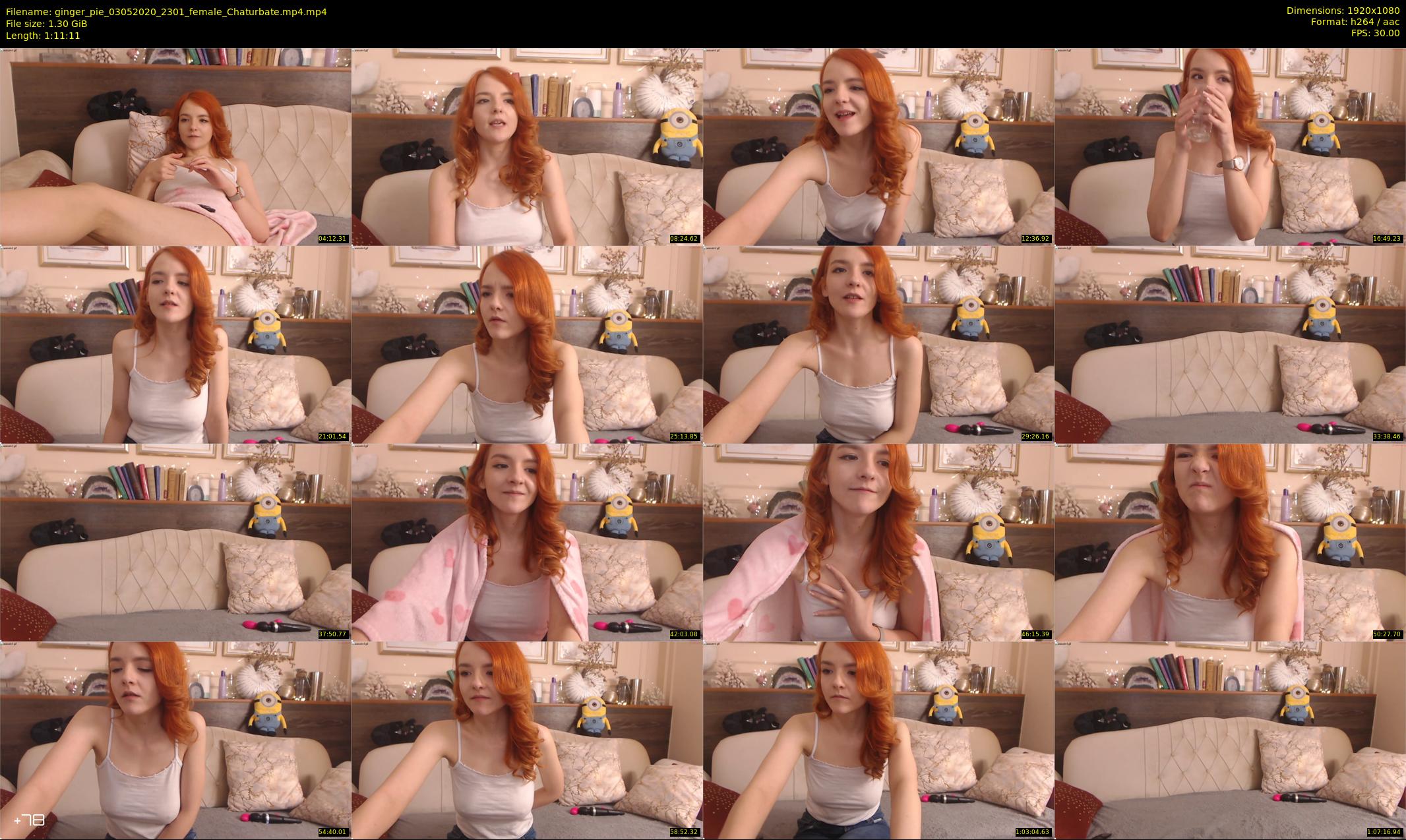 ginger_pie — 72 minute Chaturbate female cam show recording, 1080p, May 3, 2020