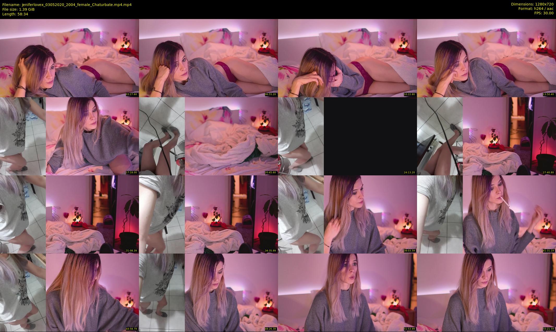 jeniferlovex — 59 minute Chaturbate female cam show recording, 720p, May 3, 2020