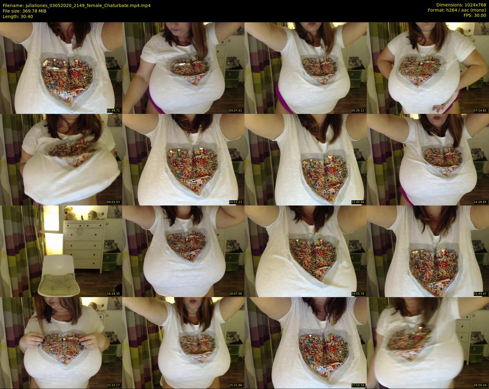 julialiones — 31 minute Chaturbate female cam show recording, 720p, May 3, 2020