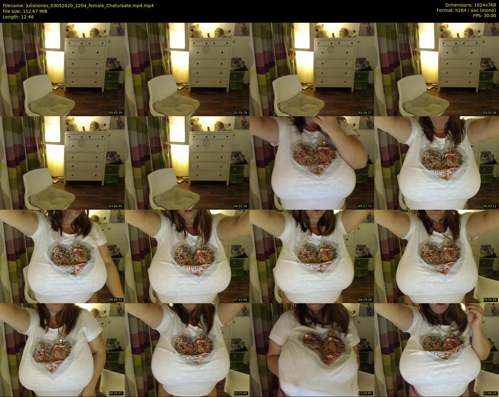 julialiones — 13 minute Chaturbate female cam show recording, 720p, May 3, 2020