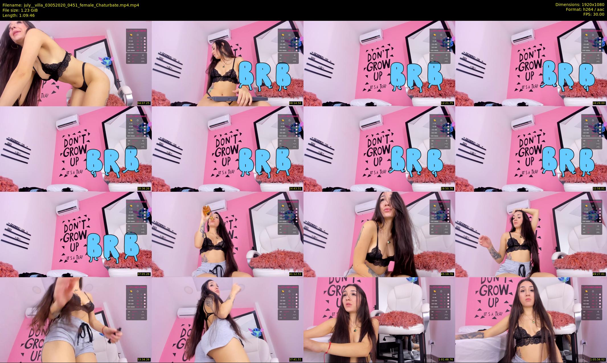 july__villa — 70 minute Chaturbate female cam show recording, 1080p, May 3, 2020