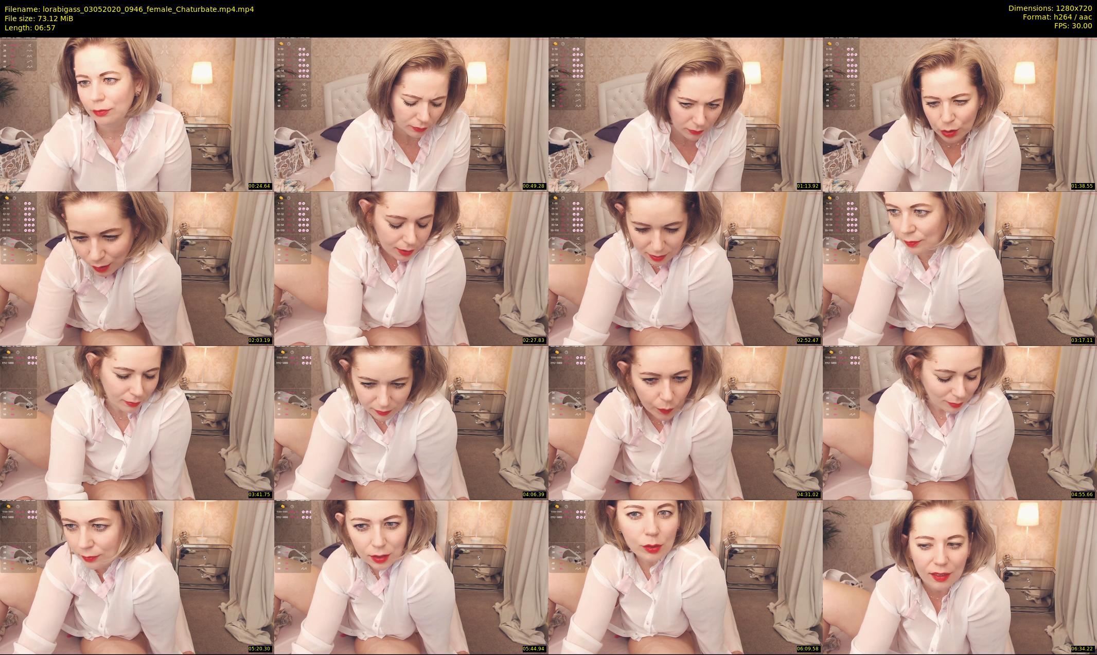 lorabigass — 7 minute Chaturbate female cam show recording, 720p, May 3, 2020