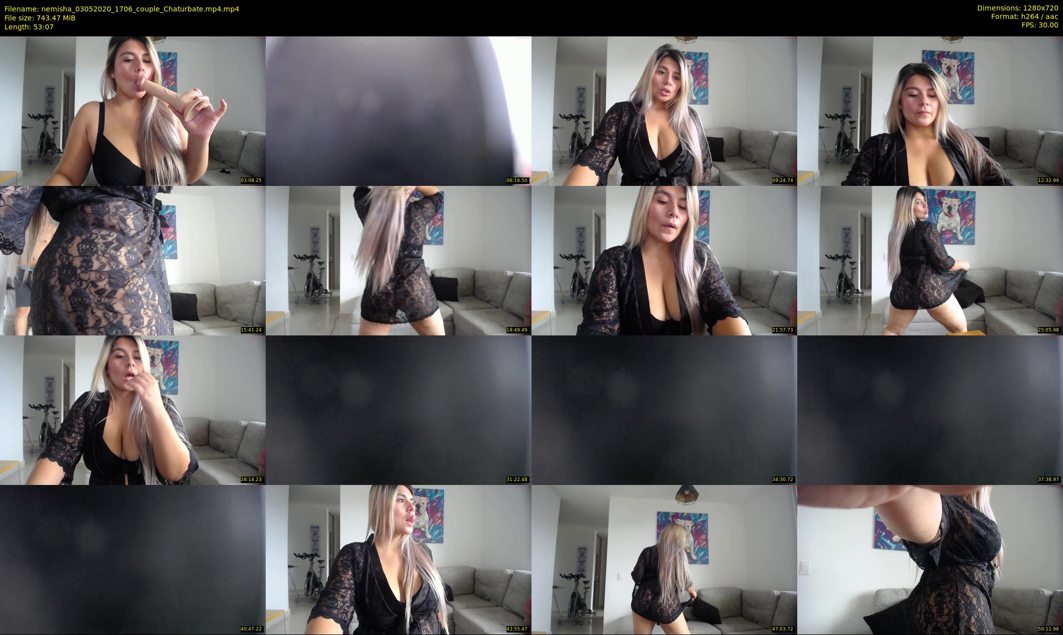 nemisha — 54 minute Chaturbate female cam show recording, 720p, May 3, 2020