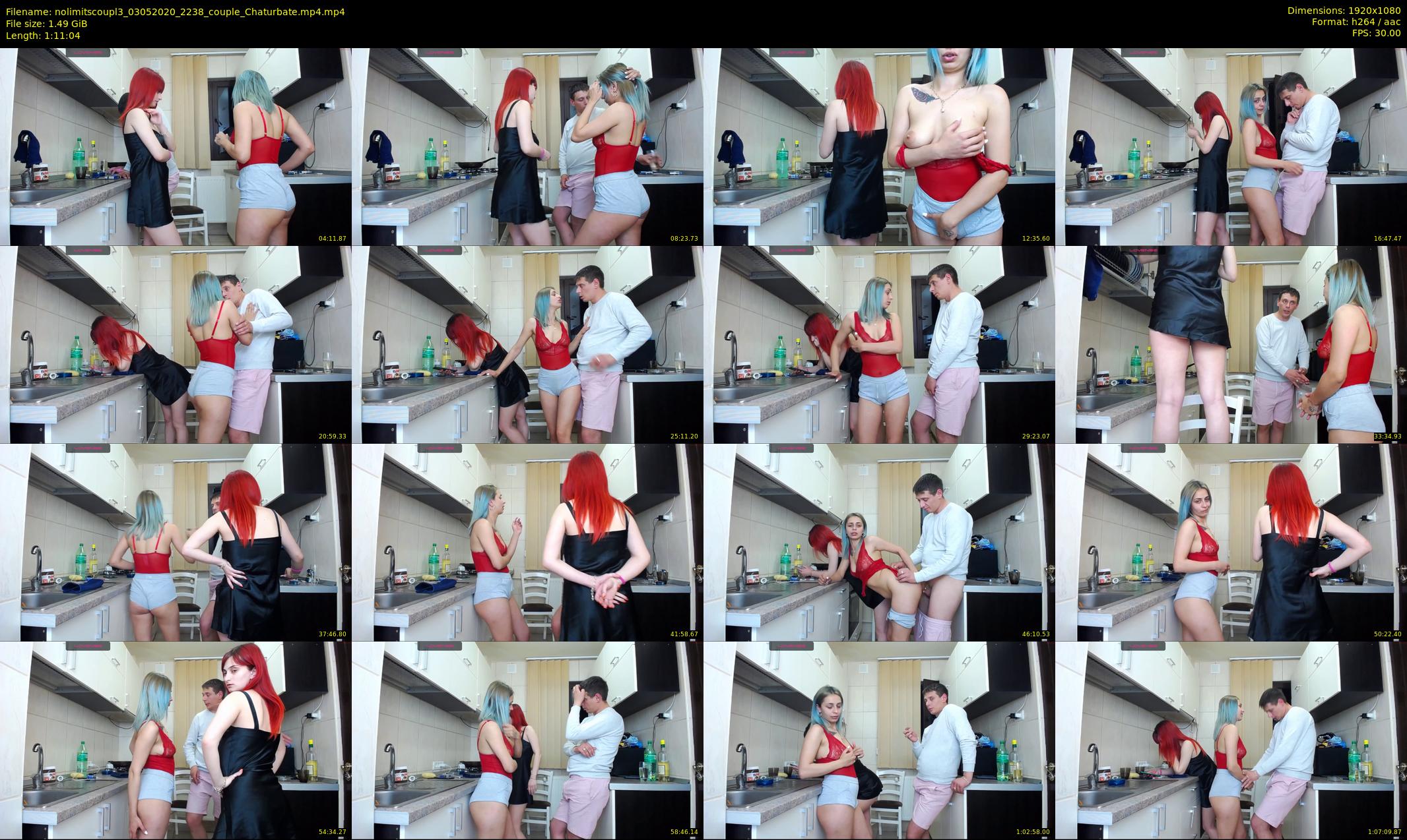 nolimitscoupl3 — 72 minute Chaturbate couple cam show recording, 1080p, May 3, 2020