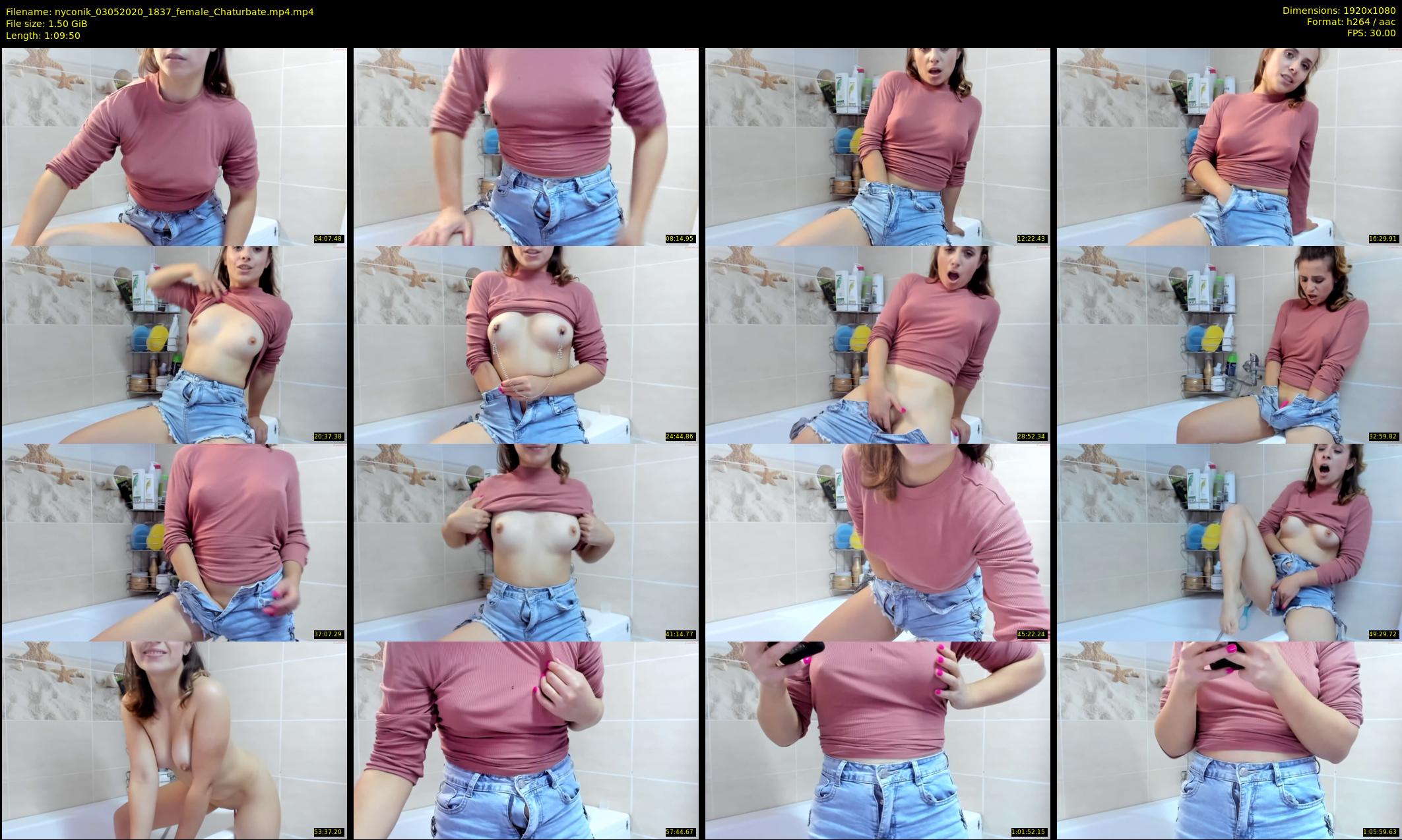 nyconik — 70 minute Chaturbate female cam show recording, 1080p, May 3, 2020