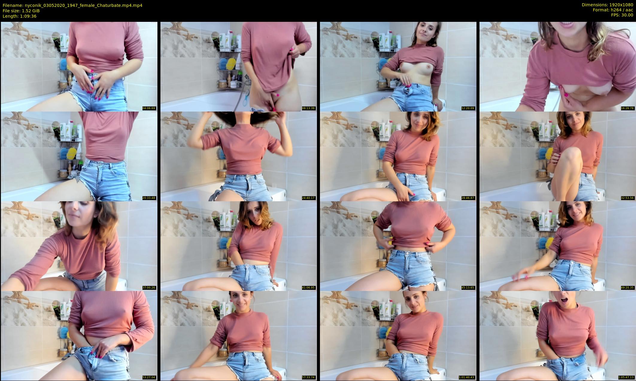 nyconik — 70 minute Chaturbate female cam show recording, 1080p, May 3, 2020