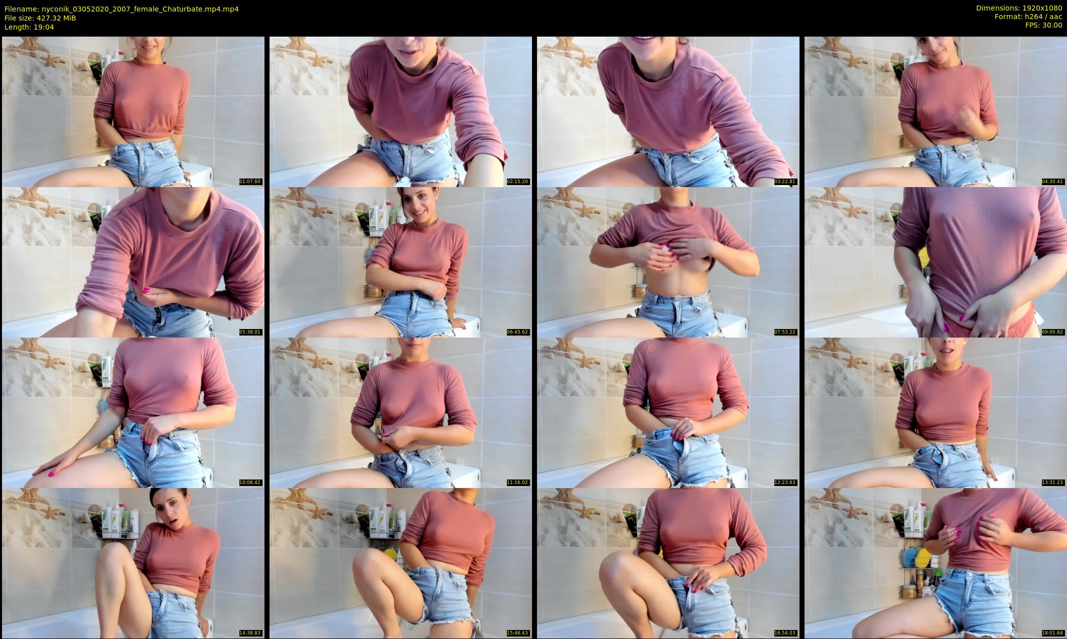 nyconik — 20 minute Chaturbate female cam show recording, 1080p, May 3, 2020