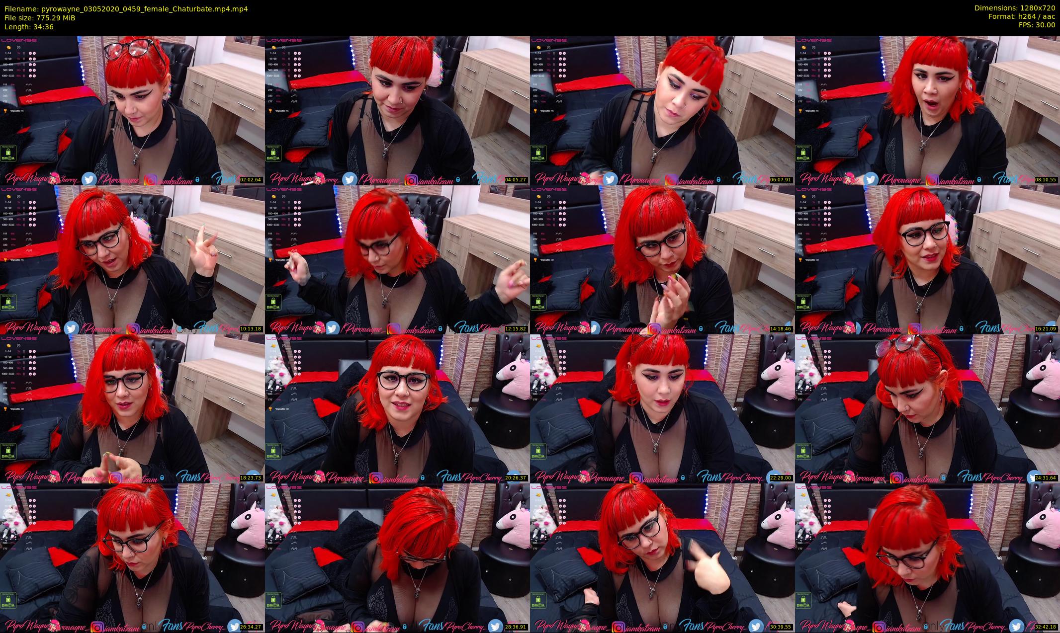 pyrowayne — 35 minute Chaturbate female cam show recording, 720p, May 3, 2020