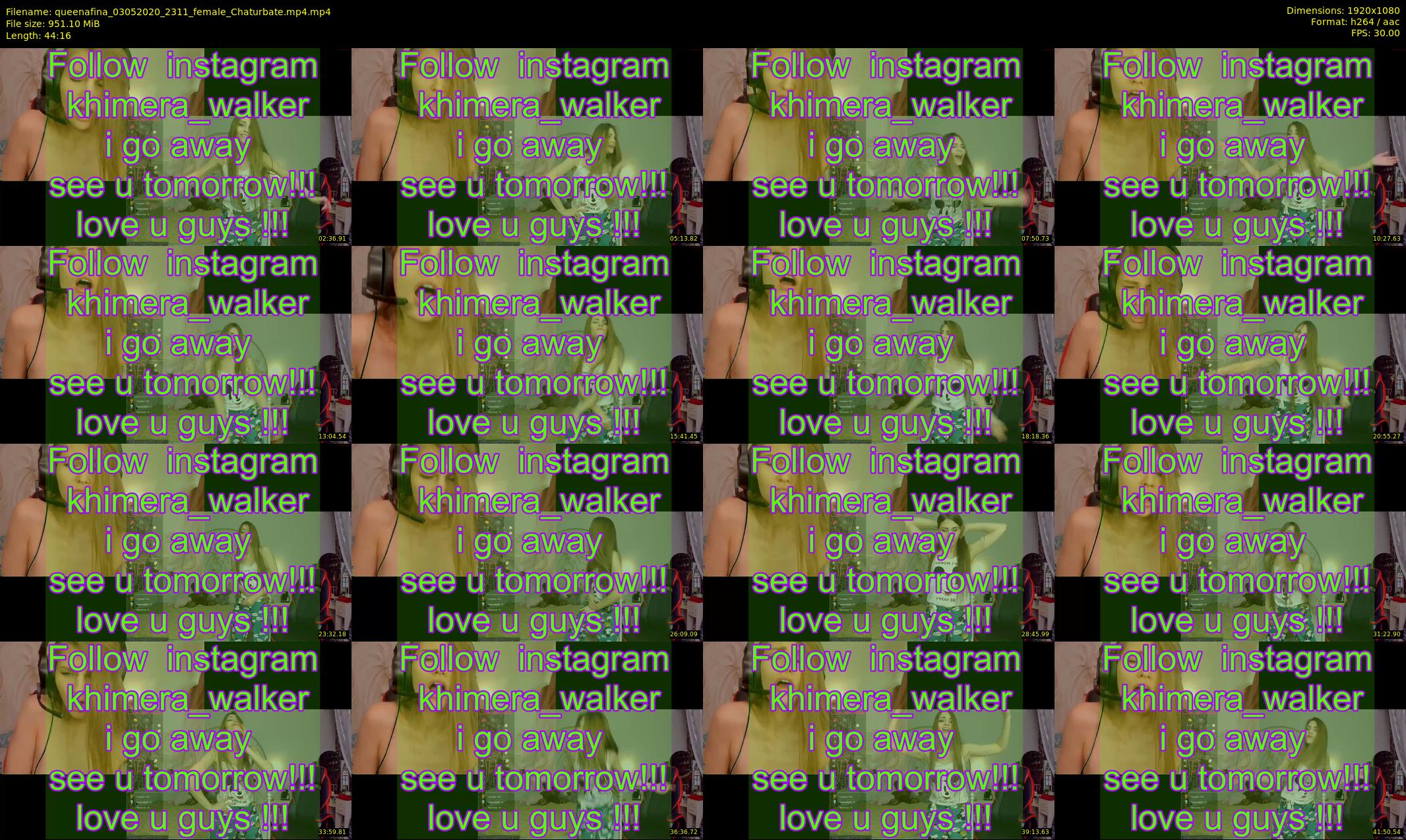 queenafina — 45 minute Chaturbate female cam show recording, 1080p, May 3, 2020