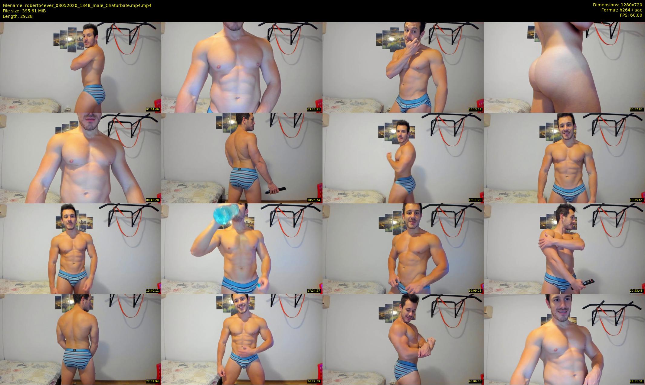 roberto4ever — 30 minute Chaturbate male cam show recording, 720p, May 3, 2020