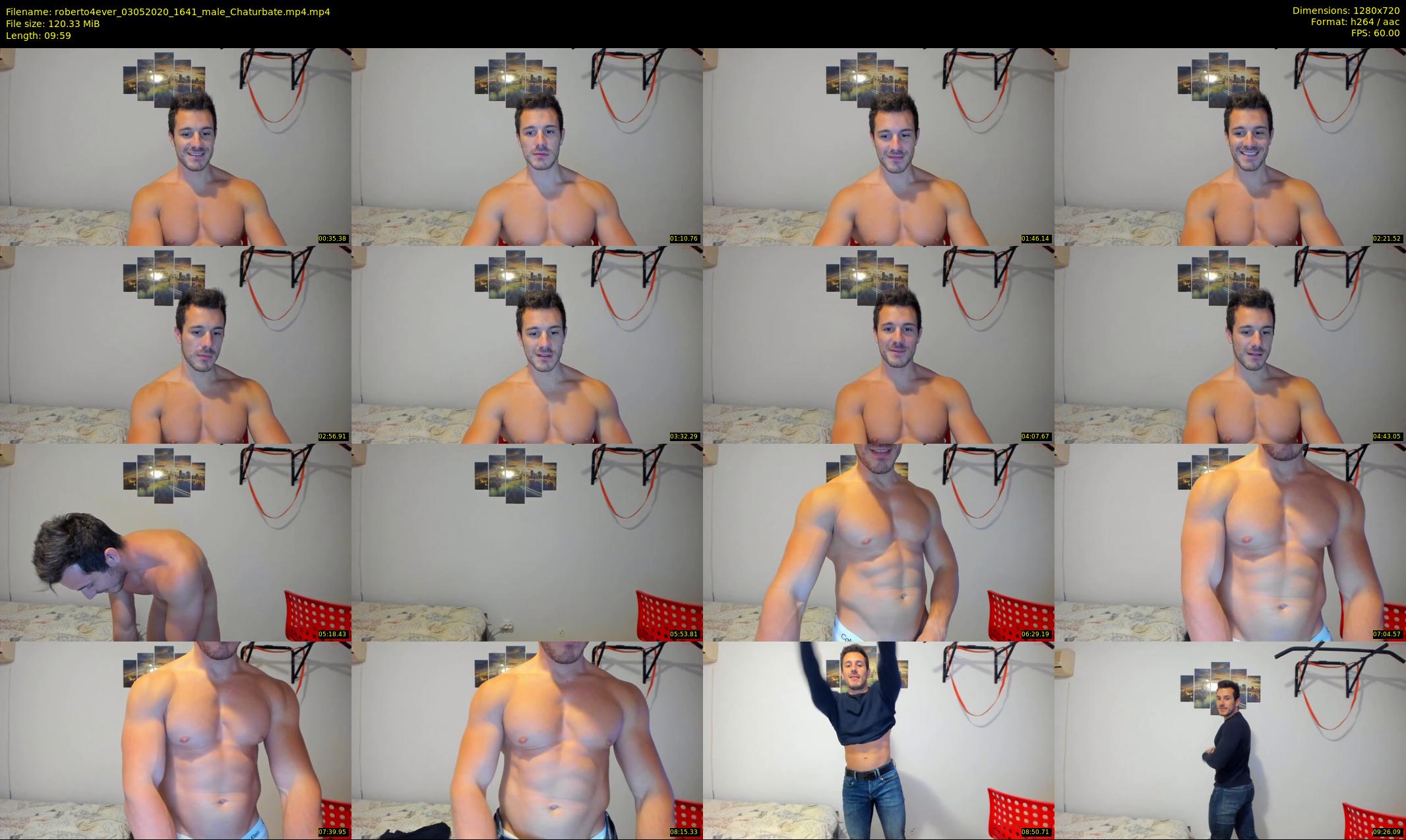 roberto4ever — 10 minute Chaturbate male cam show recording, 720p, May 3, 2020