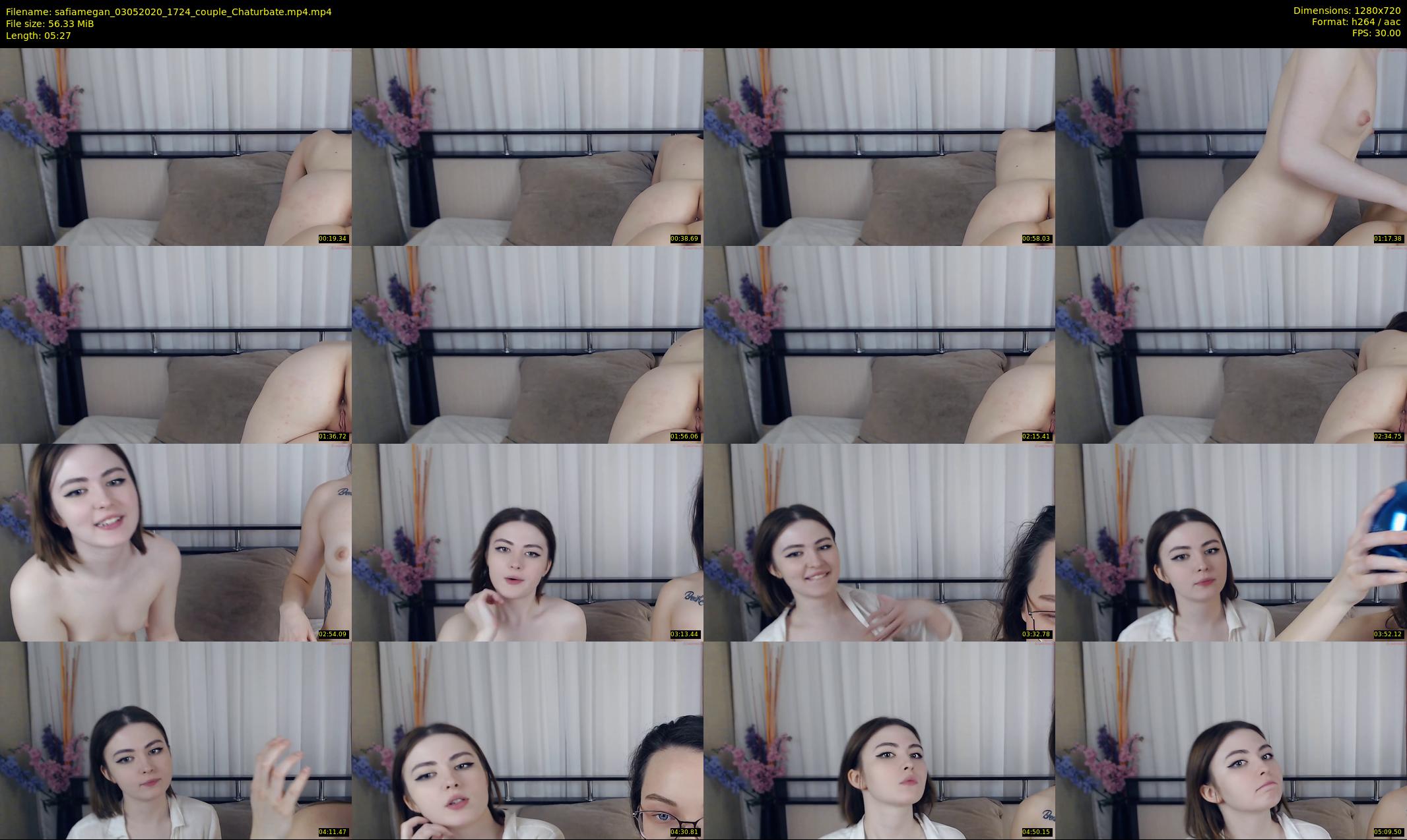 safiamegan — 6 minute Chaturbate couple cam show recording, 720p, May 3, 2020