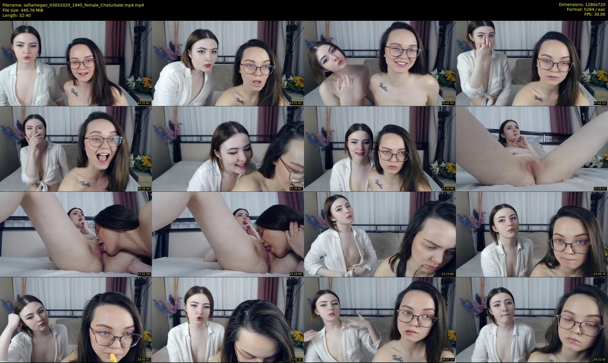 safiamegan — 33 minute Chaturbate couple cam show recording, 720p, May 3, 2020