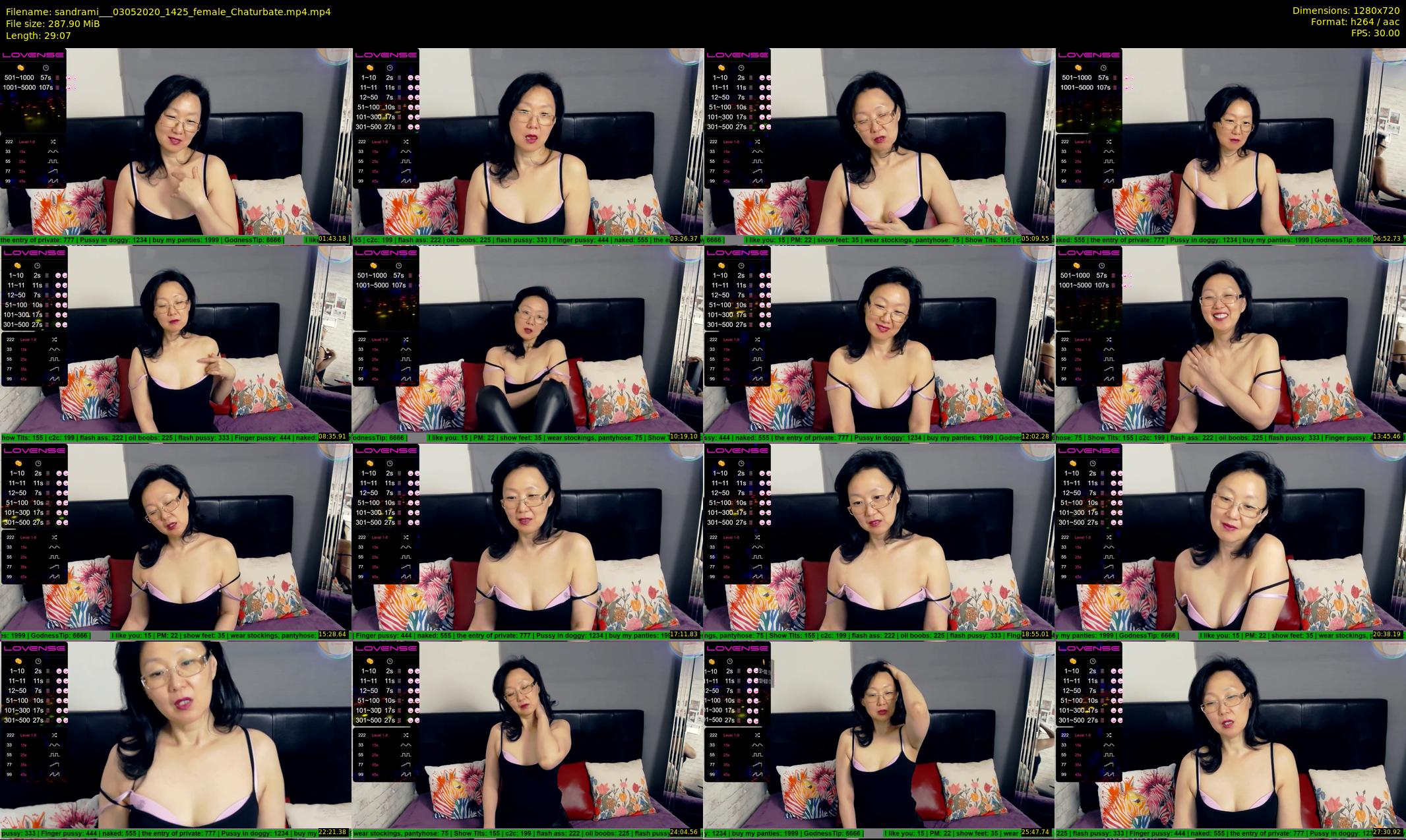 sandrami__ — 30 minute Chaturbate female cam show recording, 720p, May 3, 2020