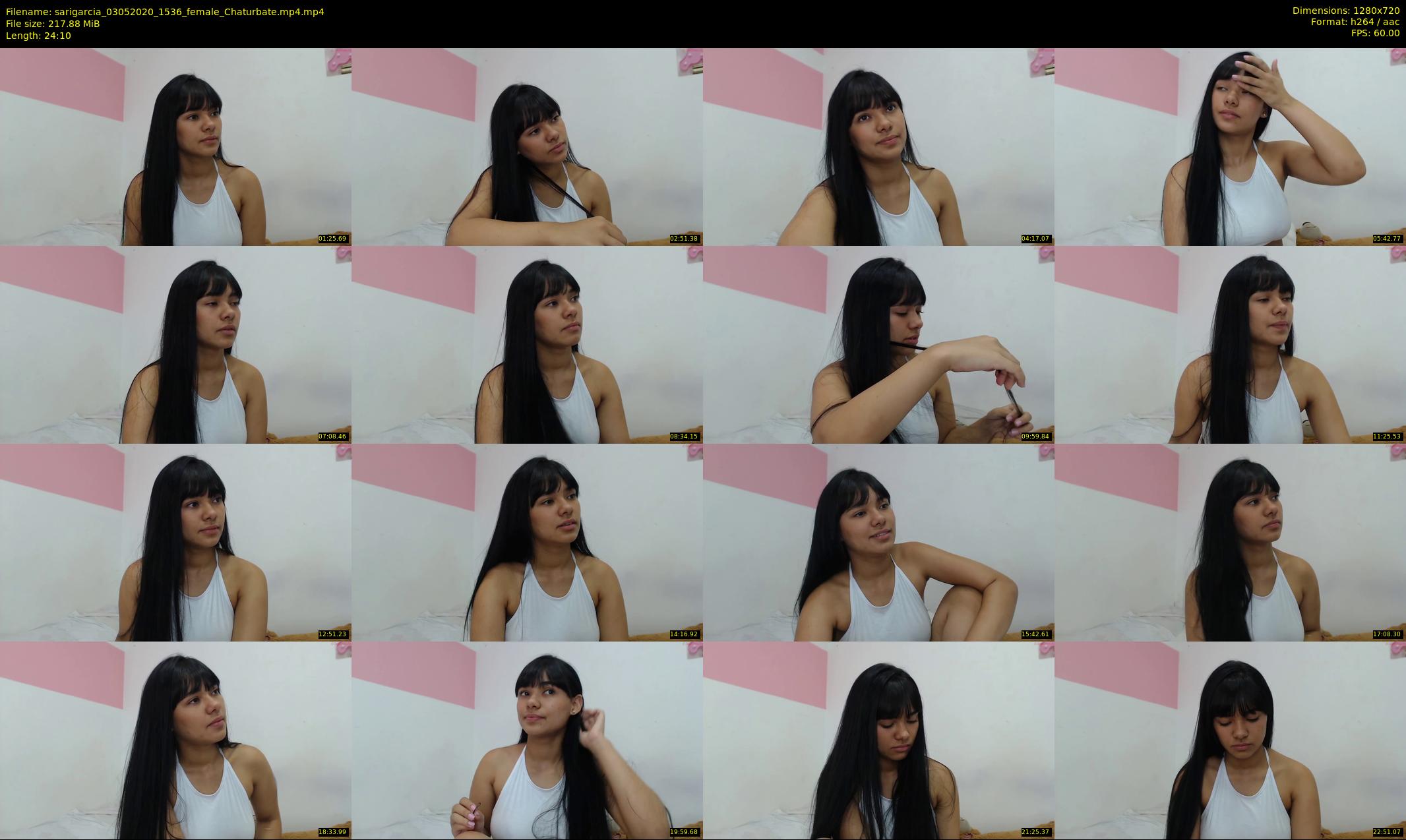 sarigarcia — 25 minute Chaturbate female cam show recording, 720p, May 3, 2020