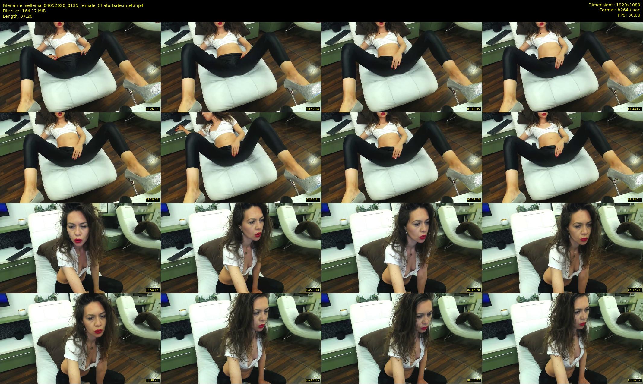 sellenia — 8 minute Chaturbate female cam show recording, 1080p, May 4, 2020