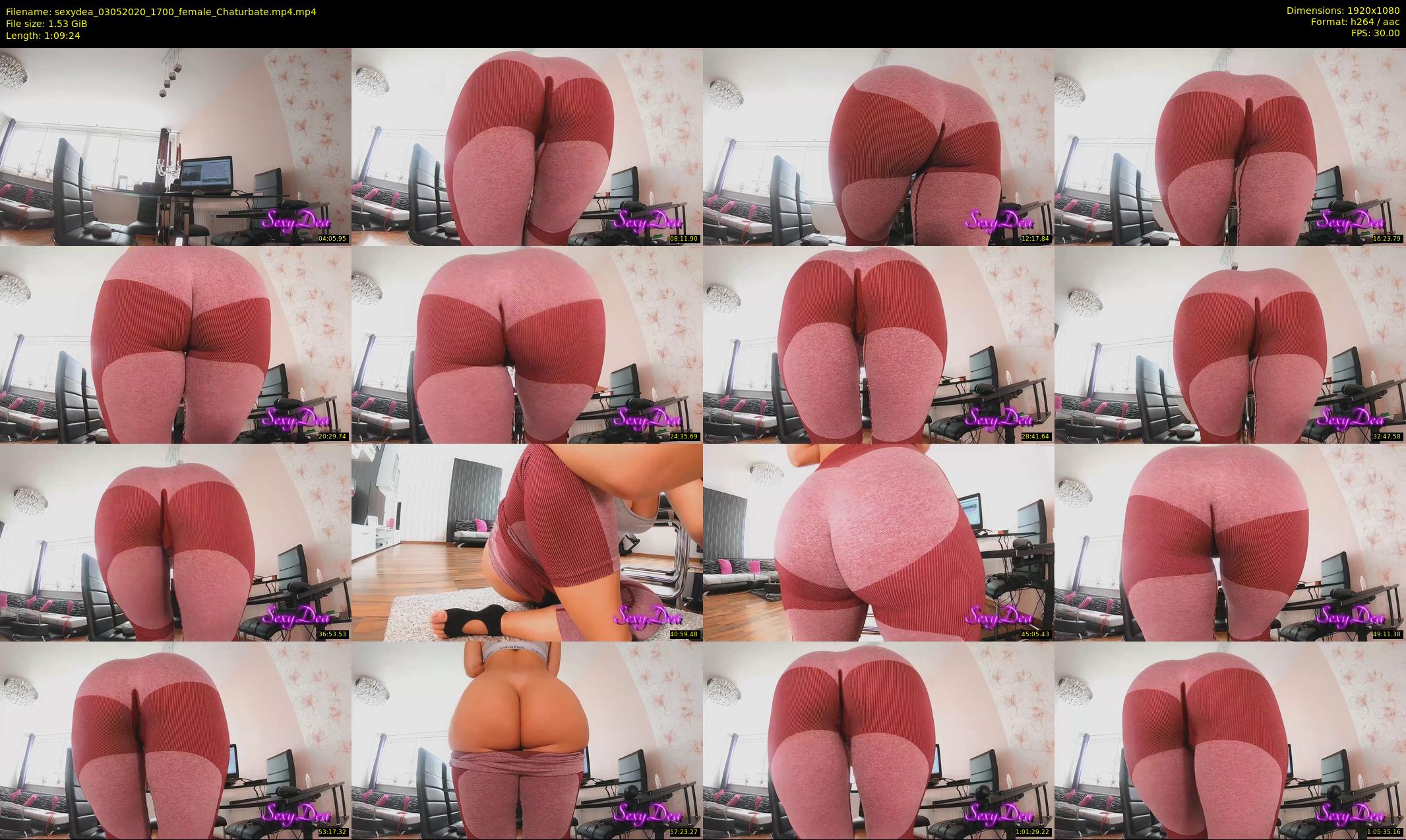 sexydea — 70 minute Chaturbate female cam show recording, 1080p, May 3, 2020