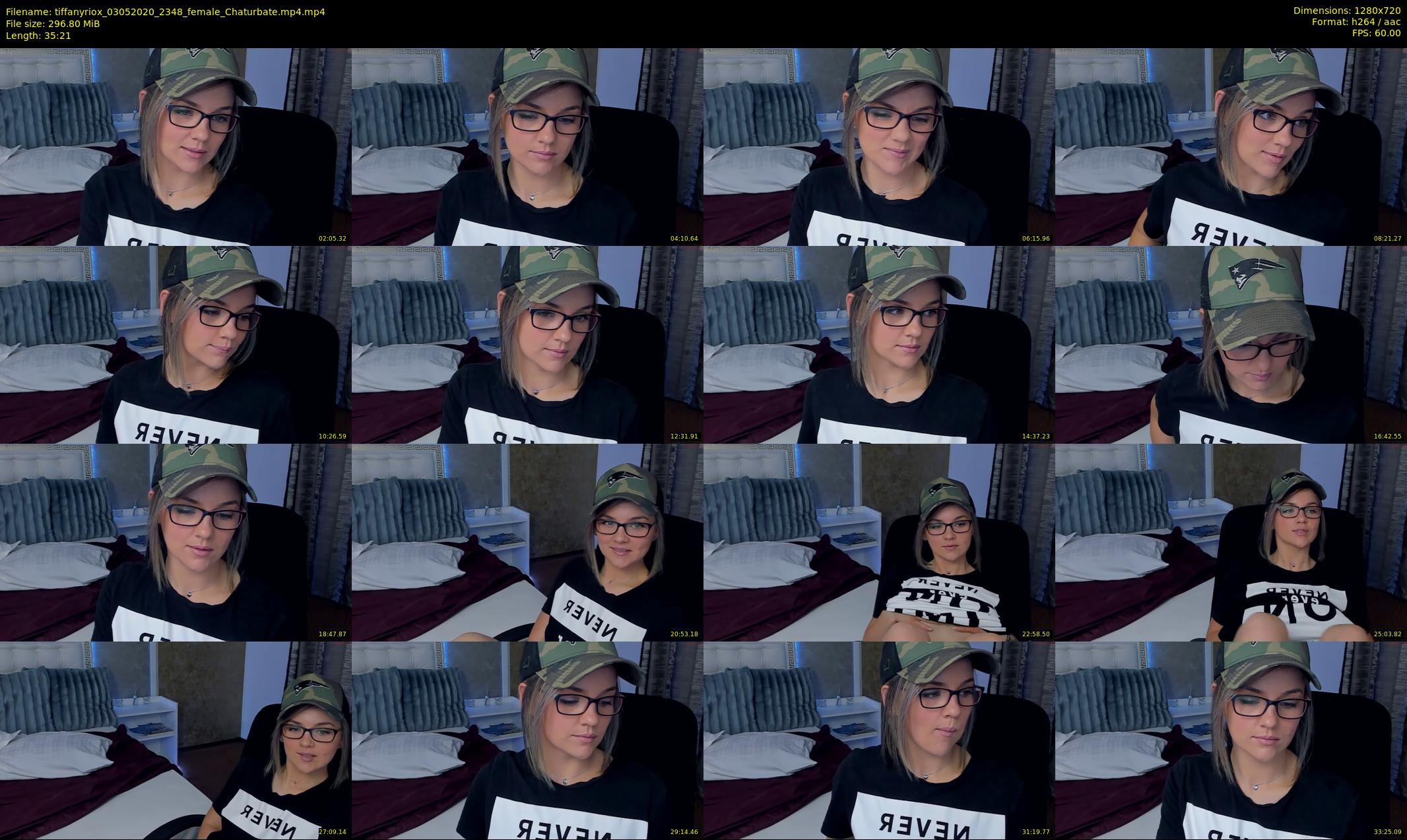 tiffanyriox — 36 minute Chaturbate female cam show recording, 720p, May 3, 2020