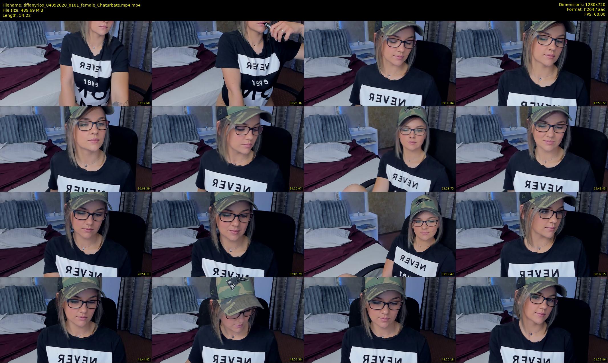 tiffanyriox — 55 minute Chaturbate female cam show recording, 720p, May 4, 2020