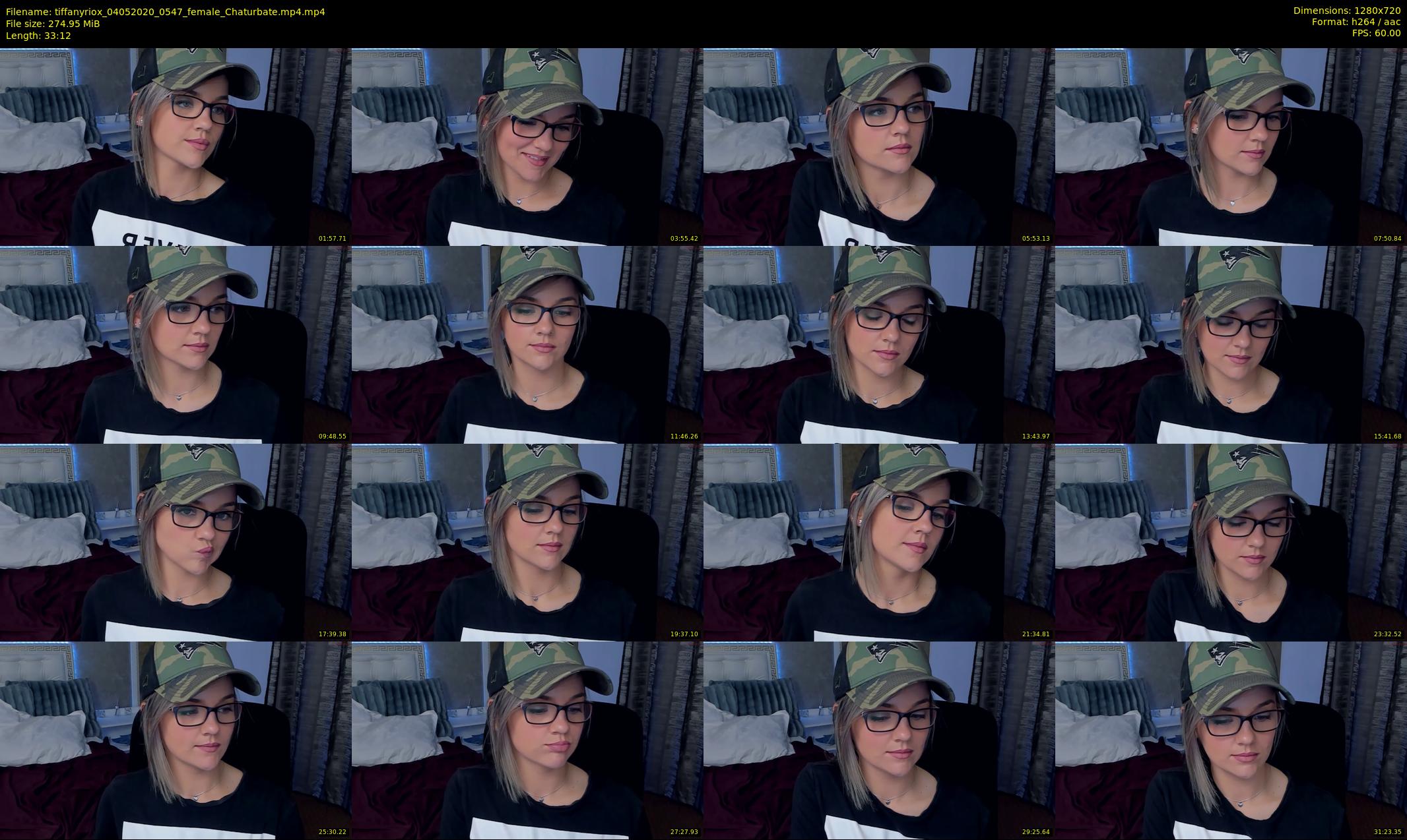 tiffanyriox — 34 minute Chaturbate female cam show recording, 720p, May 4, 2020