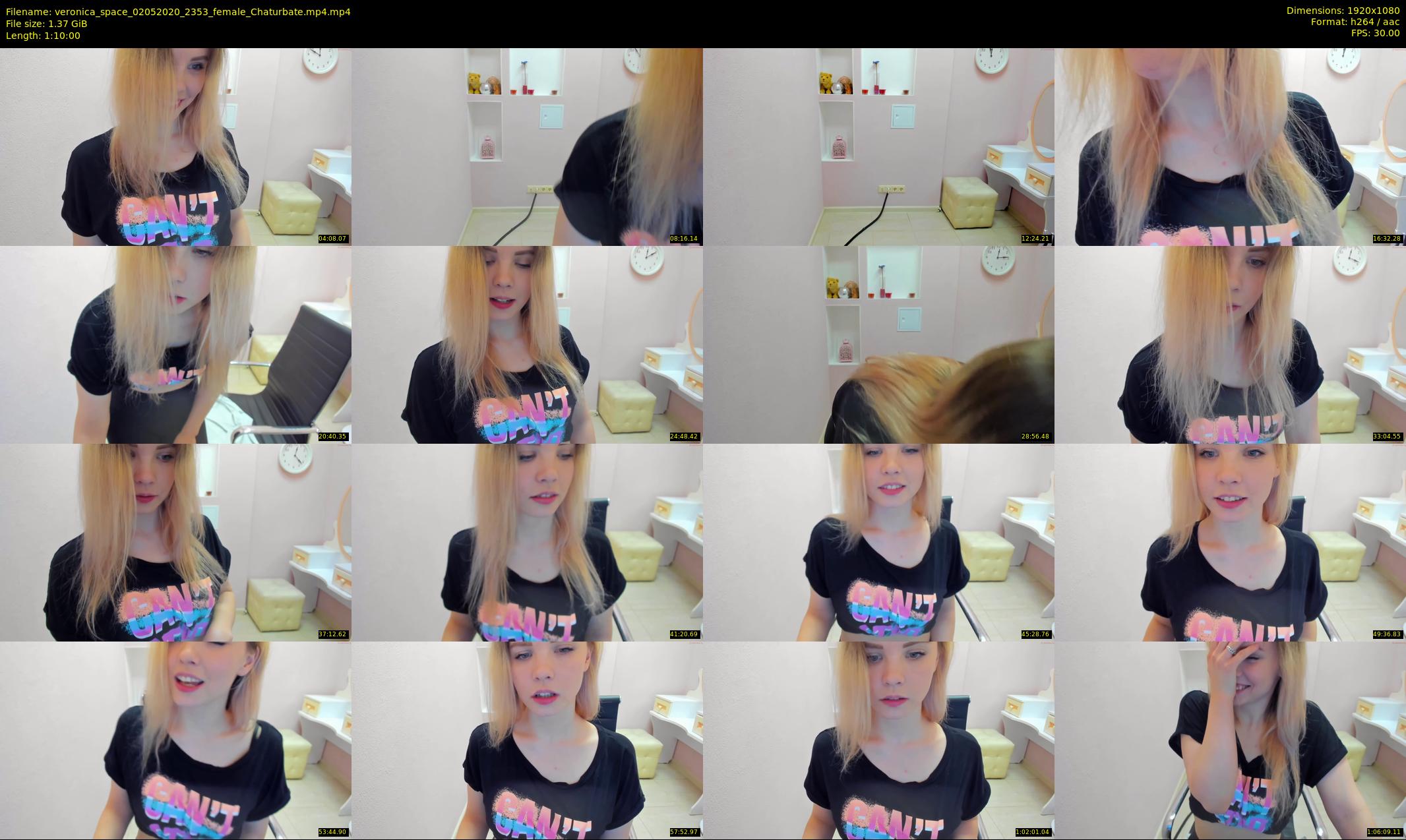 veronica_space — 70 minute Chaturbate female cam show recording, 1080p, May 2, 2020