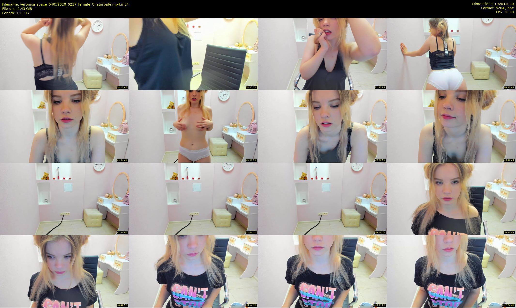 veronica_space — 72 minute Chaturbate female cam show recording, 1080p, May 4, 2020