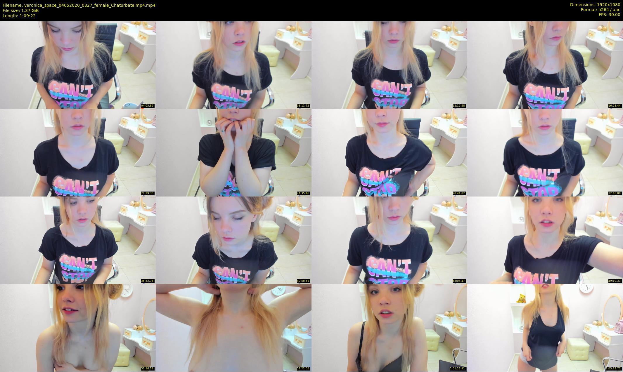 veronica_space — 70 minute Chaturbate female cam show recording, 1080p, May 4, 2020