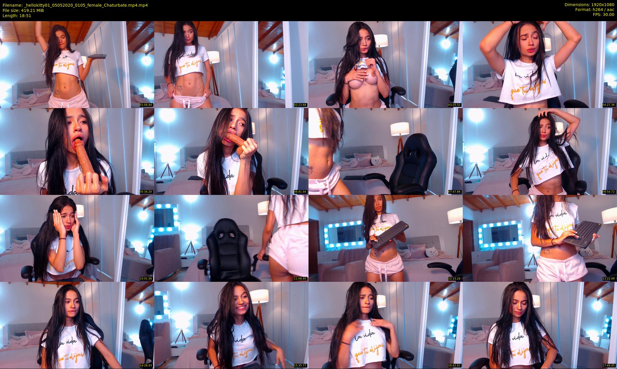 _hellokitty01 — 19 minute Chaturbate female cam show recording, 1080p, May 5, 2020