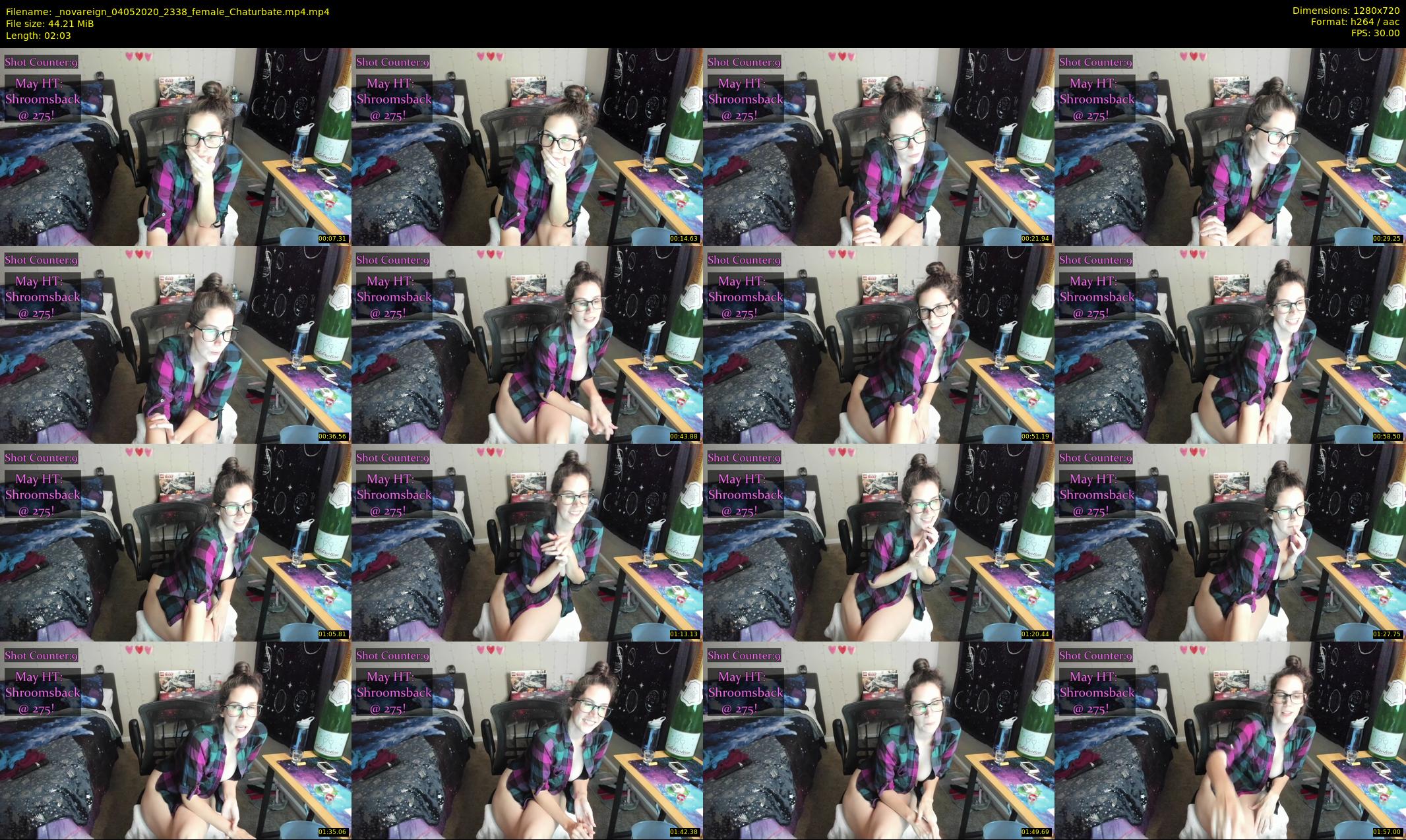 _novareign — 3 minute Chaturbate female cam show recording, 720p, May 4, 2020