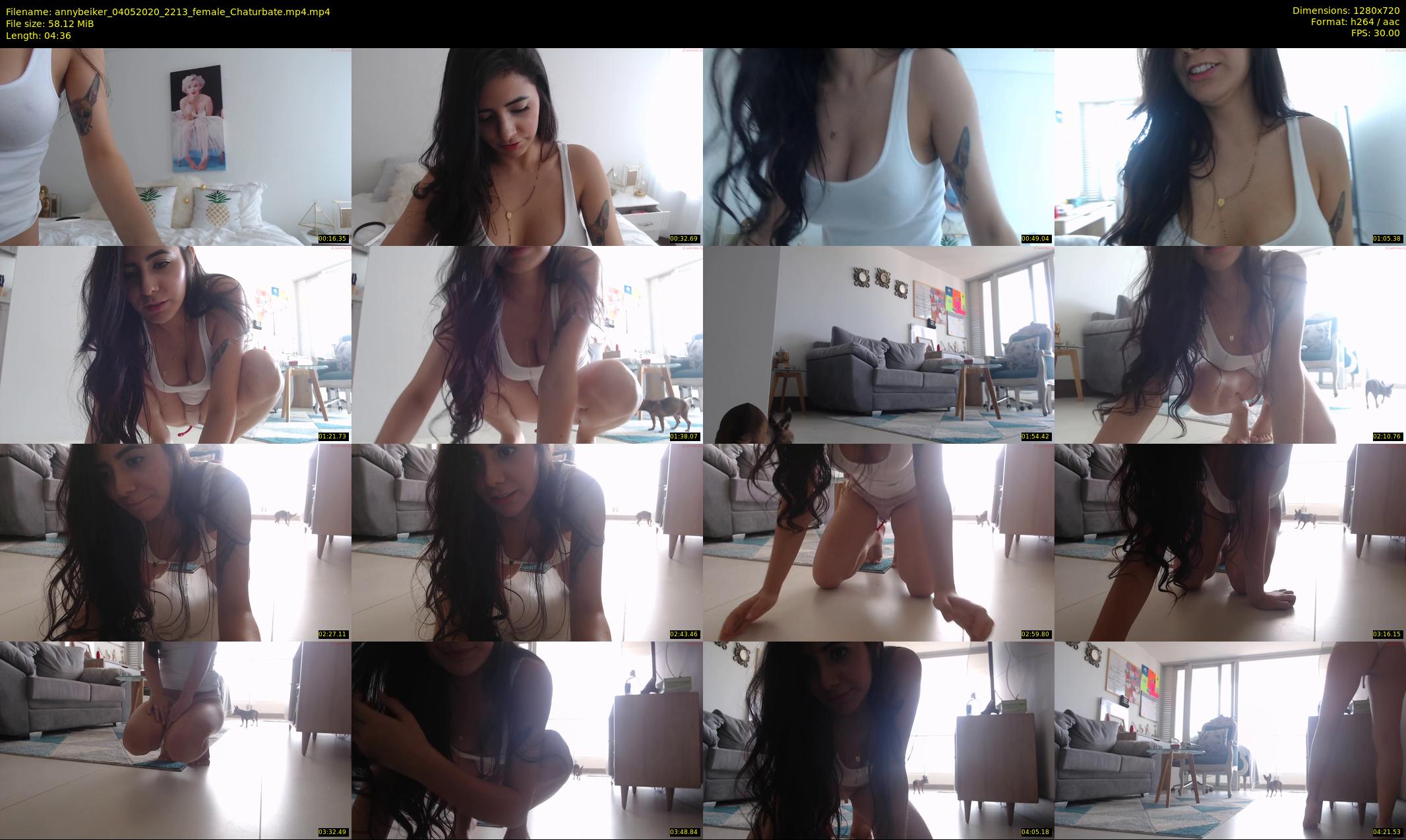 annybeiker — 5 minute Chaturbate female cam show recording, 720p, May 4, 2020